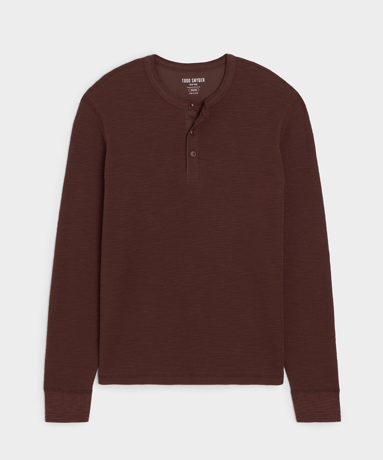 Lightweight Mini Waffle Henley