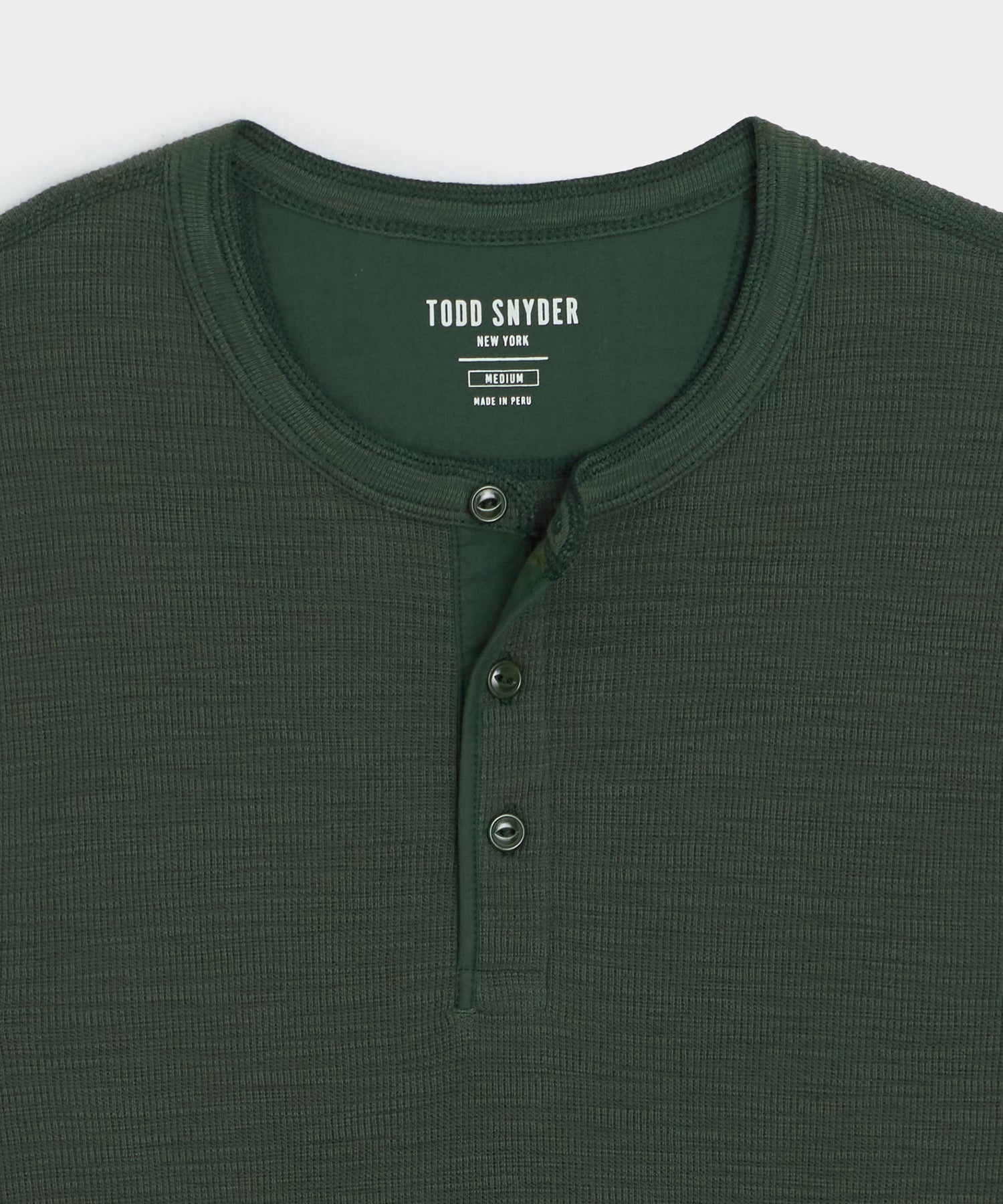 Lightweight Mini Waffle Henley - Image 6