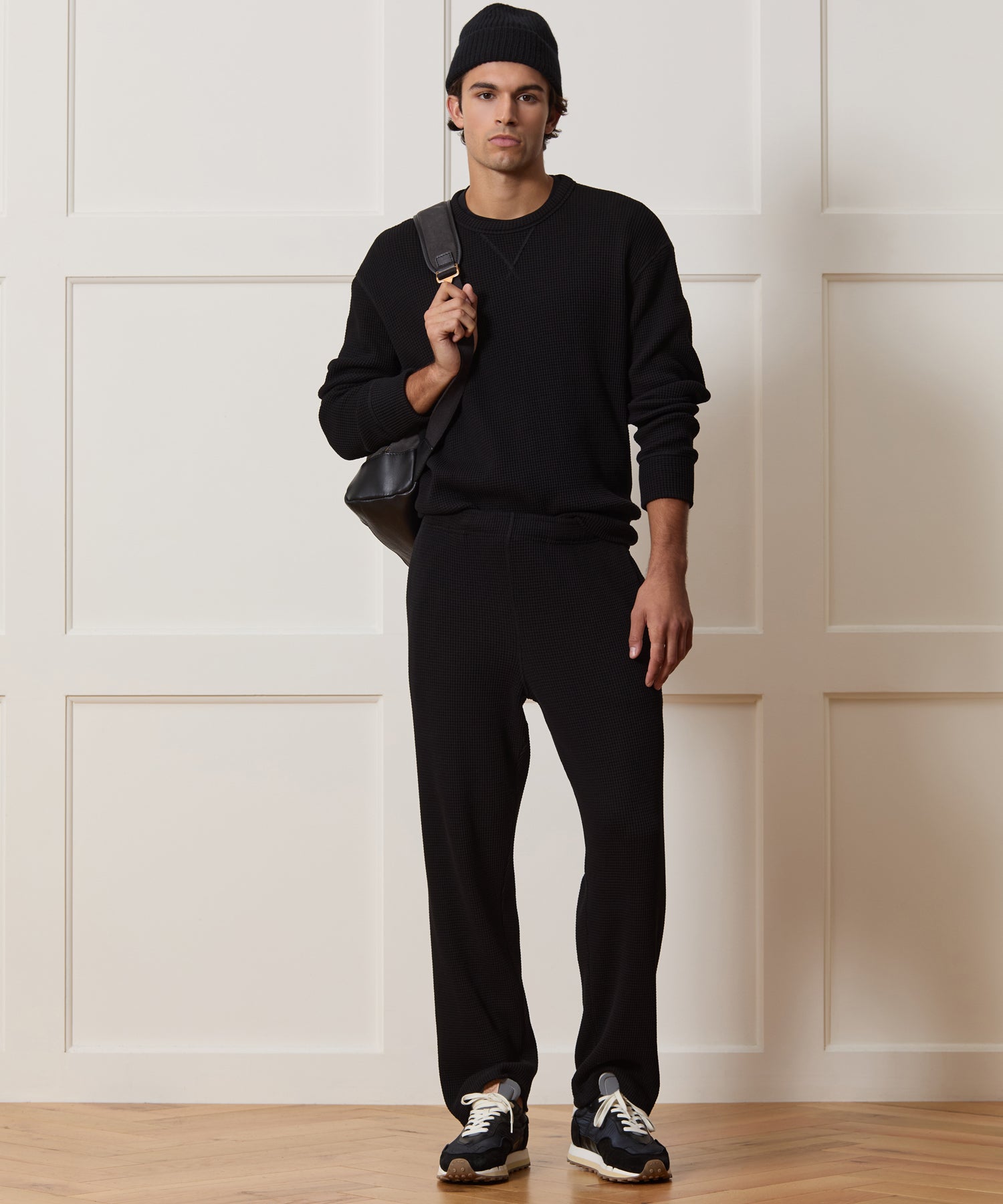 Portuguese Cotton Waffle Crewneck - Image 3