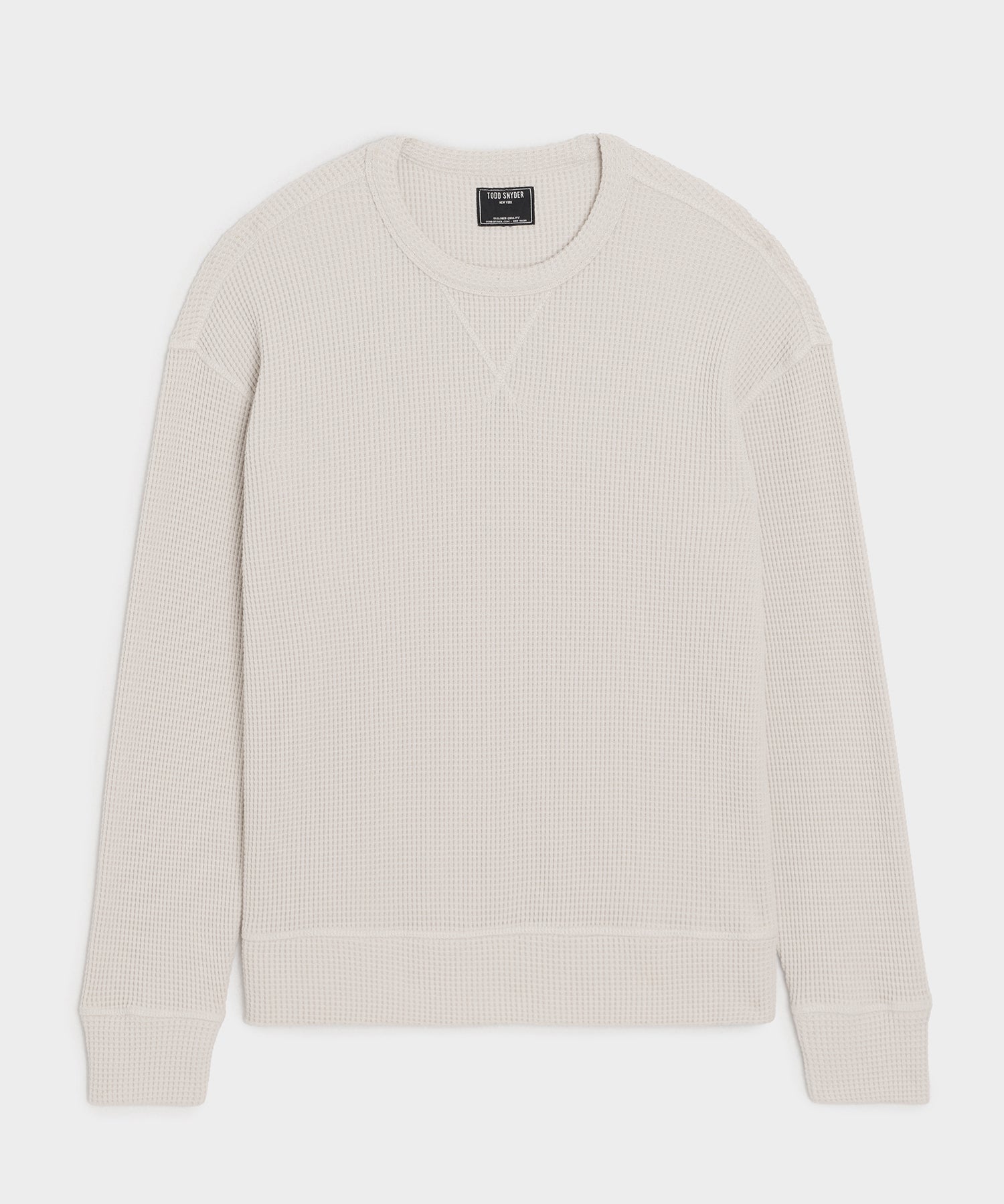 Portuguese Cotton Waffle Crewneck