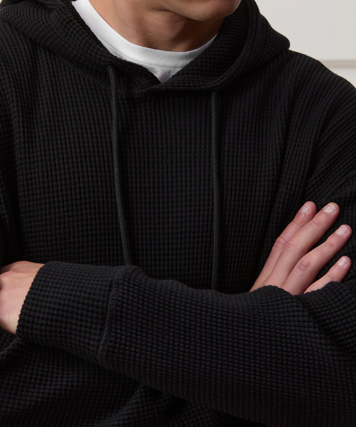 Portuguese Cotton Waffle Hoodie - Image 4
