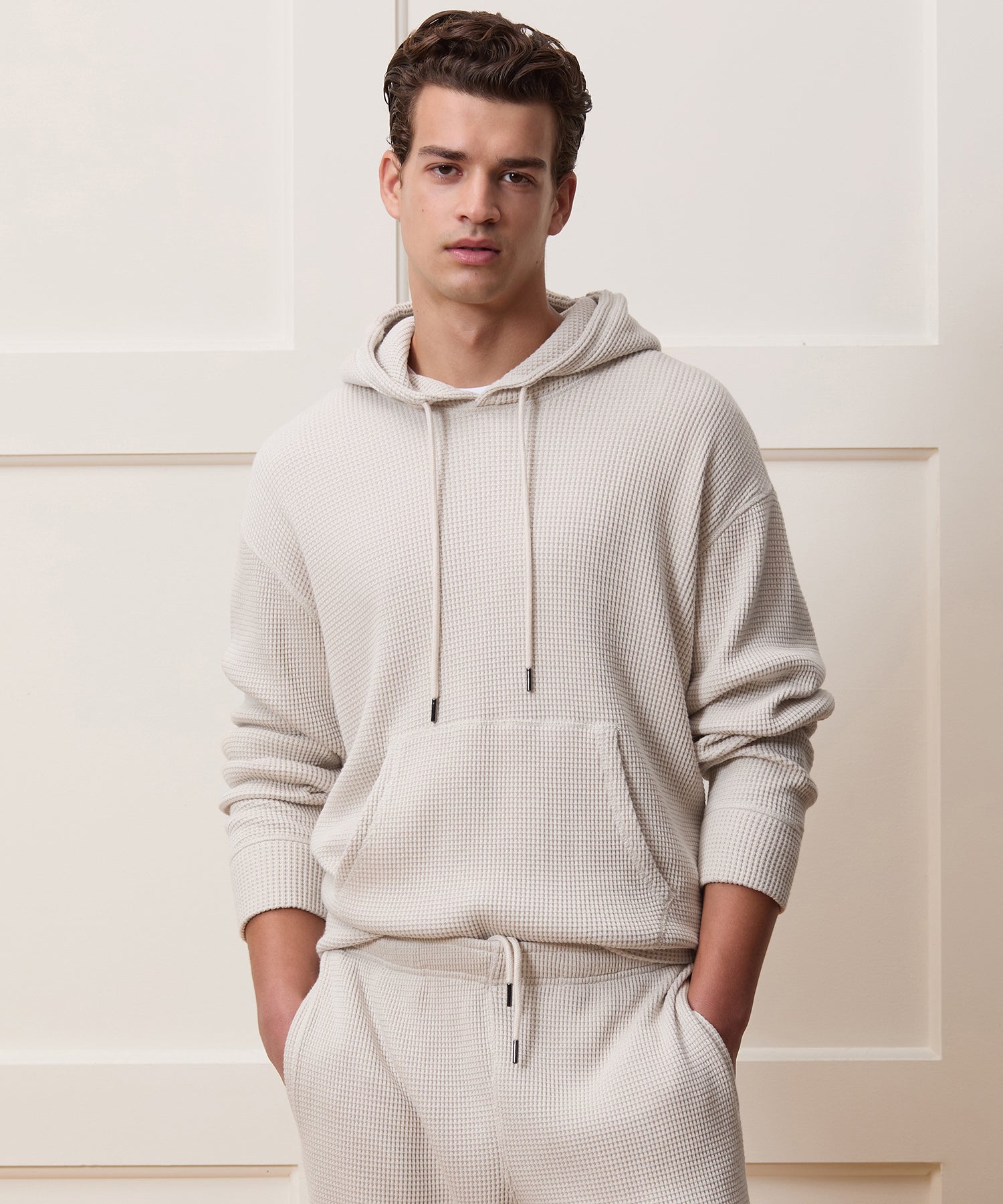 Portuguese Cotton Waffle Hoodie - Image 2