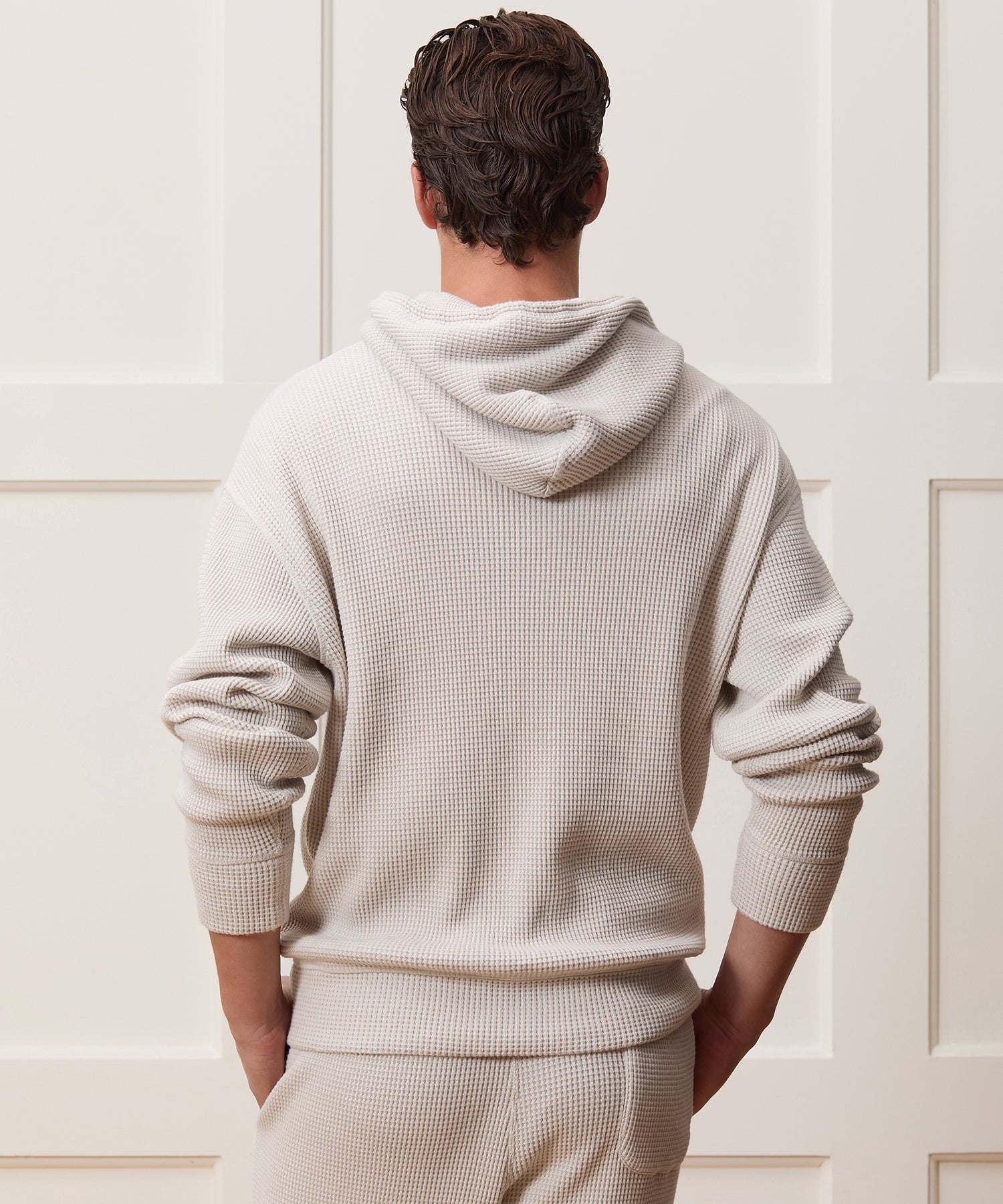 Portuguese Cotton Waffle Hoodie - Image 5