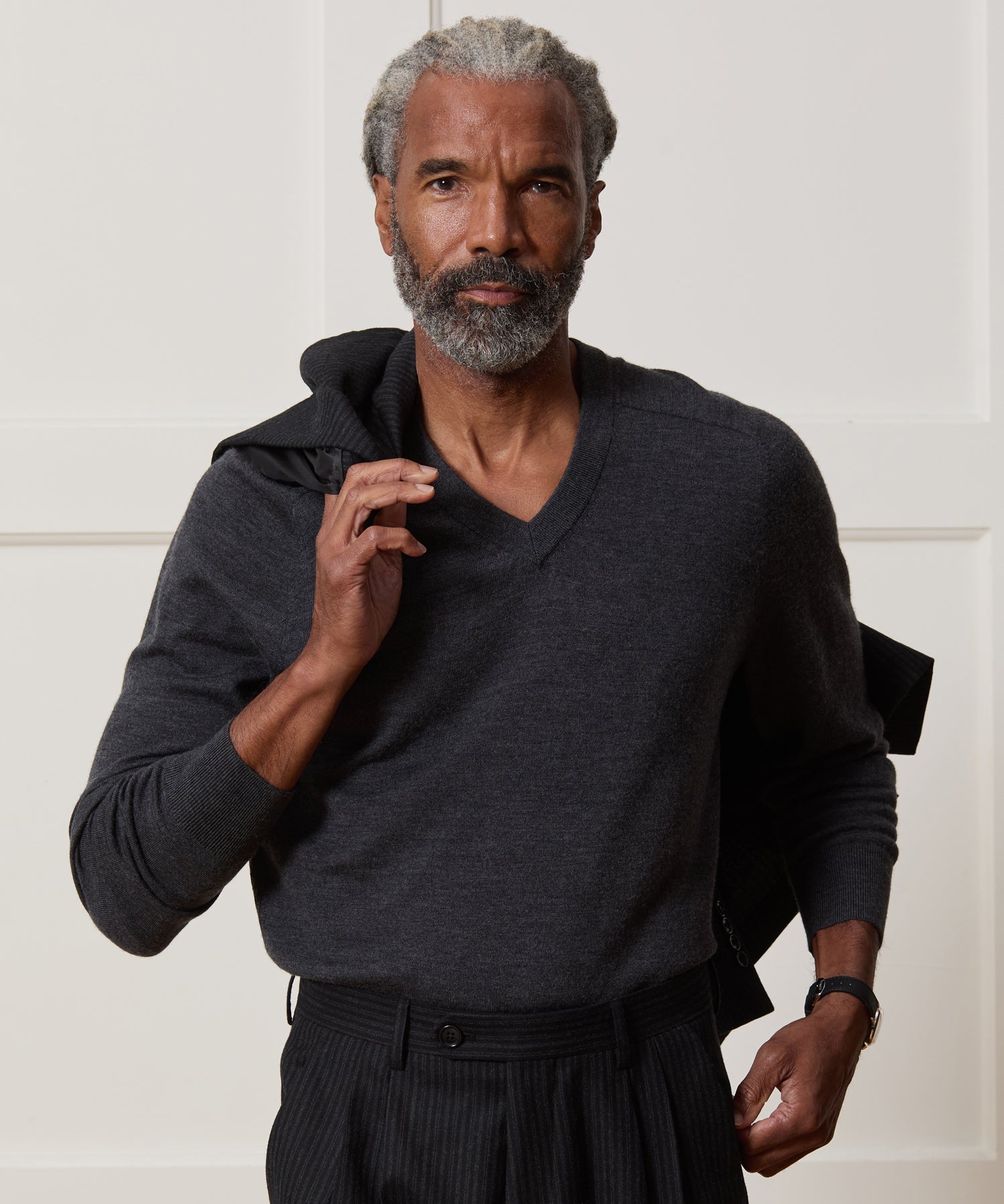 Merino V-Neck Sweater - Image 2