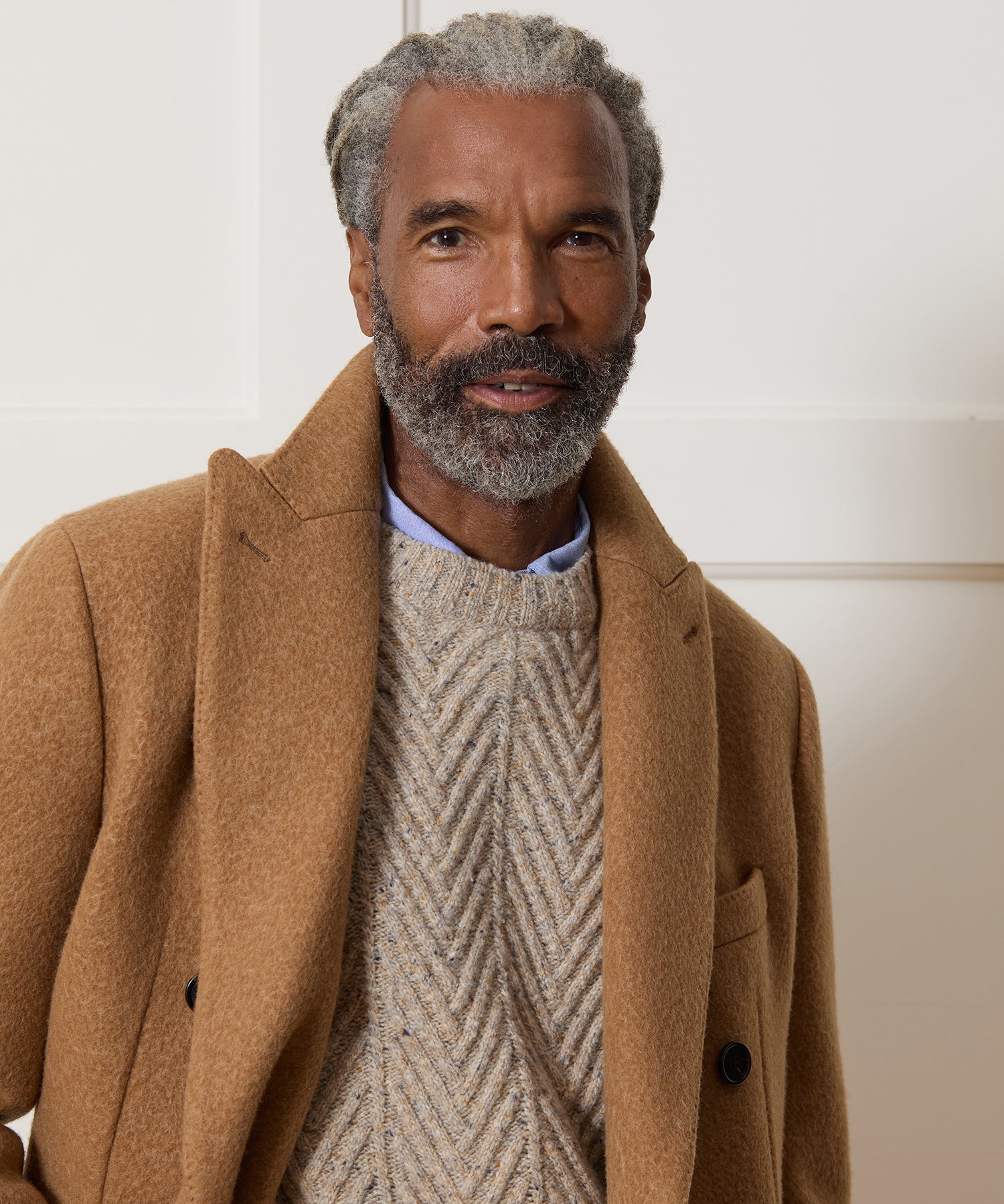 Italian Wool Peak Lapel Topcoat - Image 6