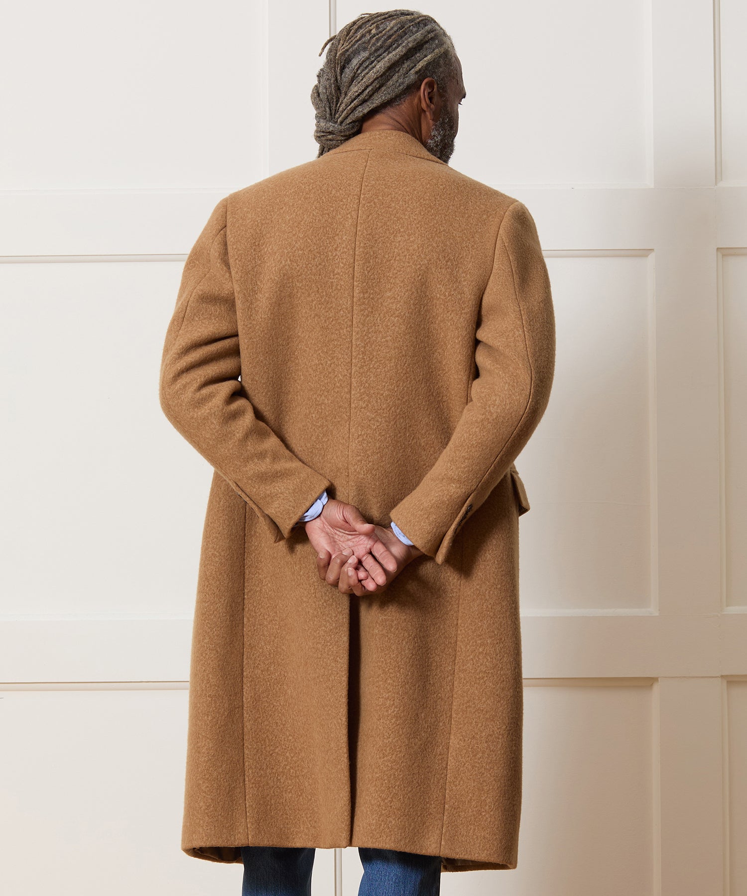 Italian Wool Peak Lapel Topcoat - Image 4