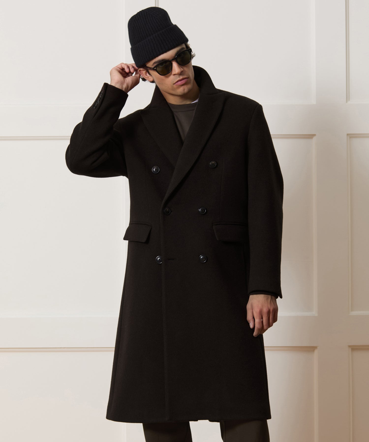 Italian Wool-Cashmere Double-Breasted Topcoat - Image 2