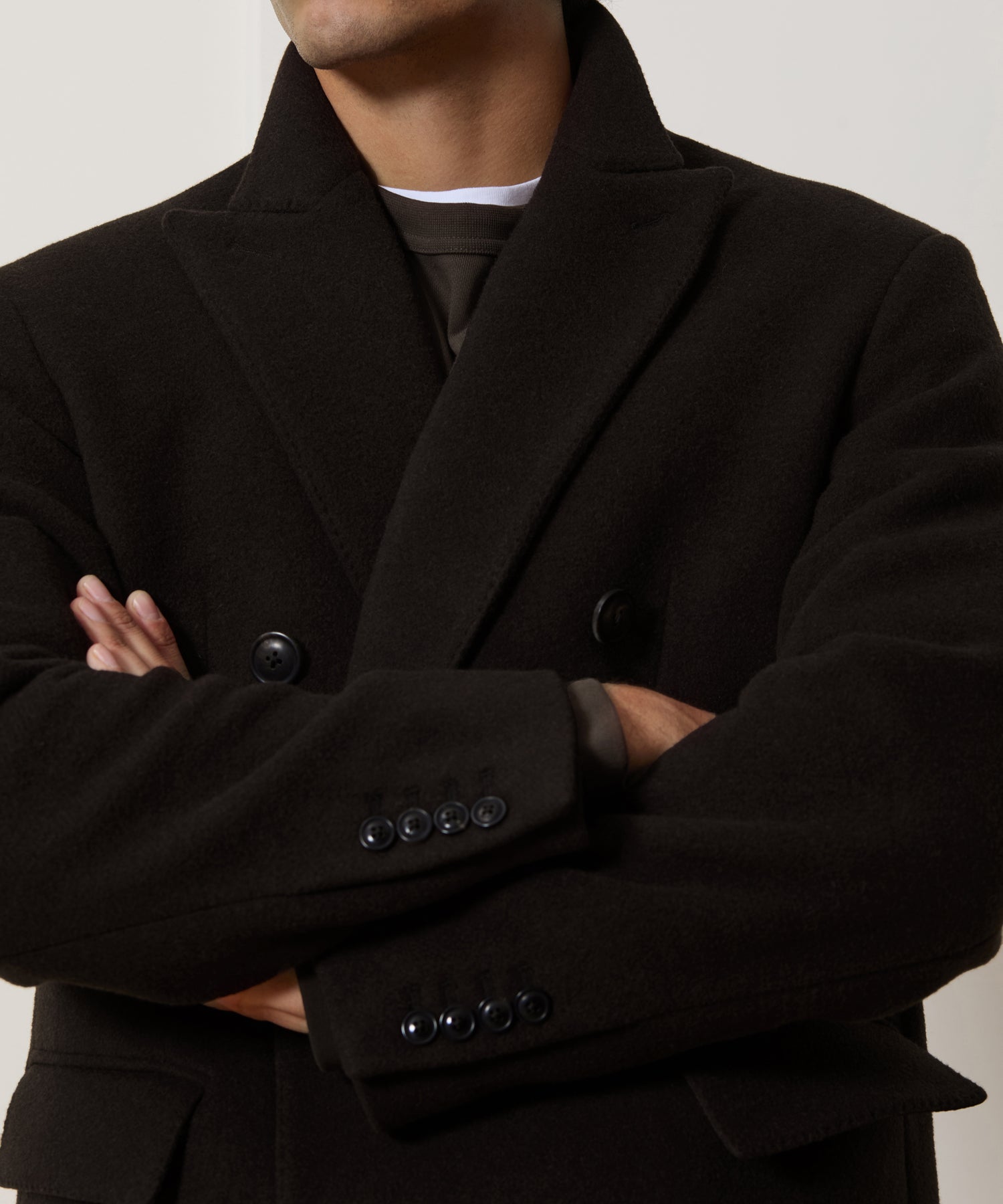 Italian Wool-Cashmere Double-Breasted Topcoat - Image 4