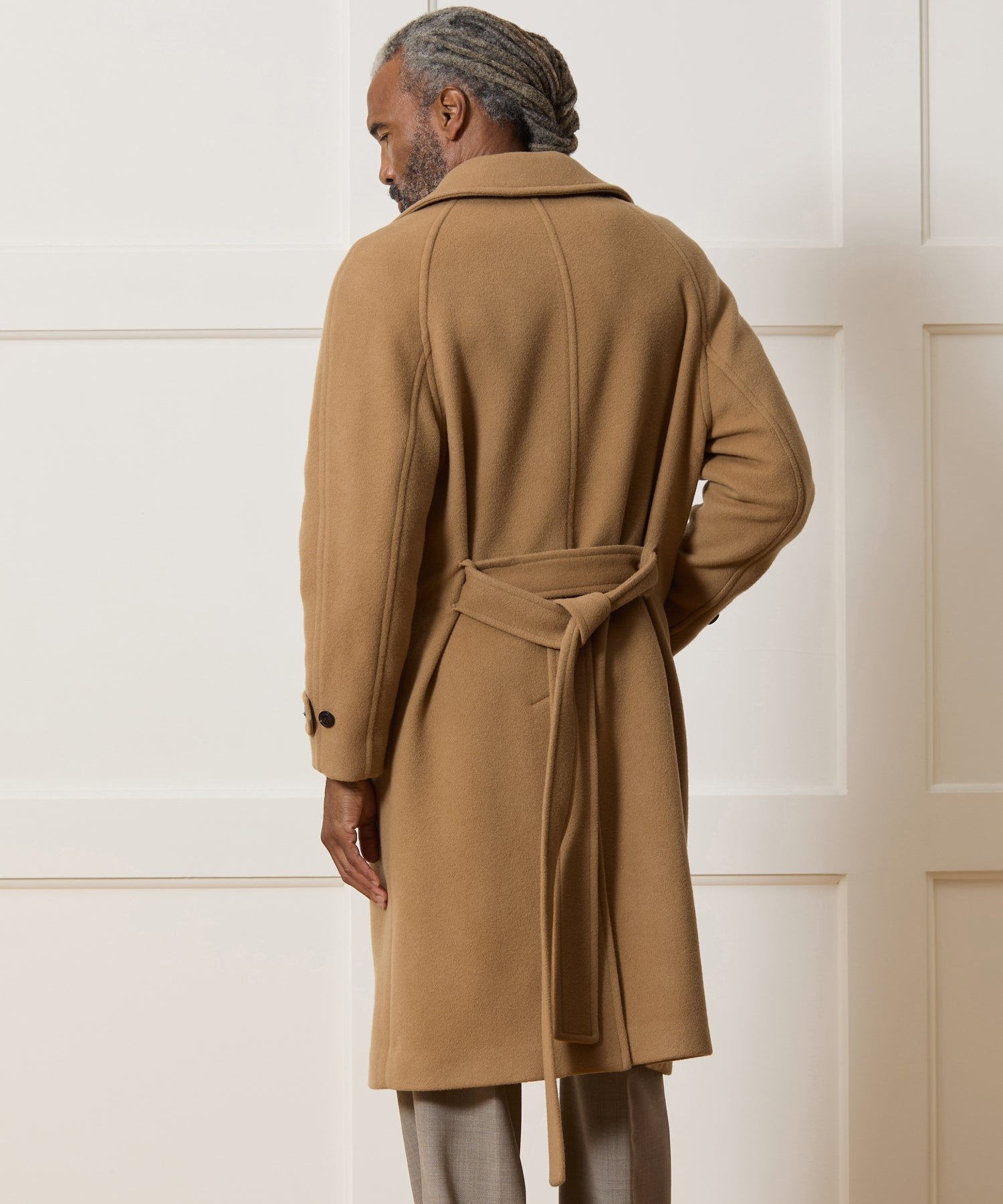 Italian Wool-Cashmere Belted Balmacaan - Image 5