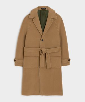 Italian Wool-Cashmere Belted Balmacaan