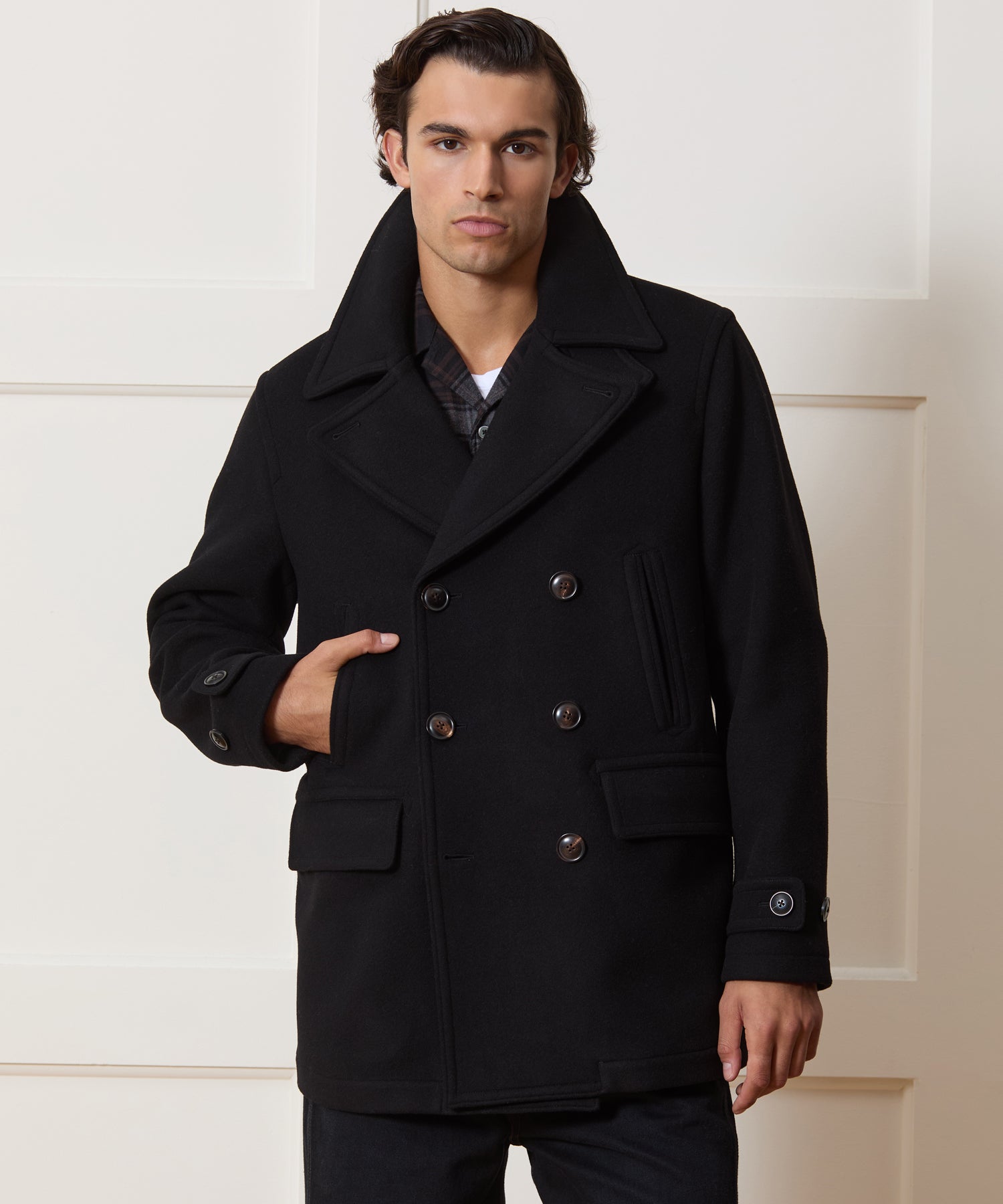 Italian Wool-Cashmere Peacoat - Image 2