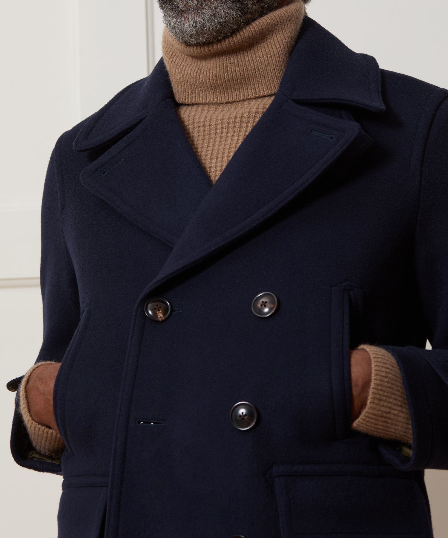 Italian Wool-Cashmere Peacoat - Image 4