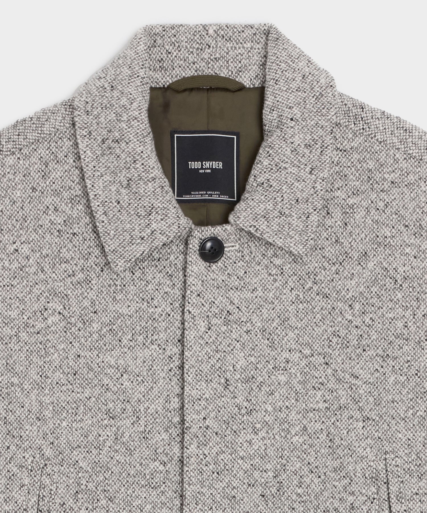 Italian Wool Donegal Car Coat - Image 6