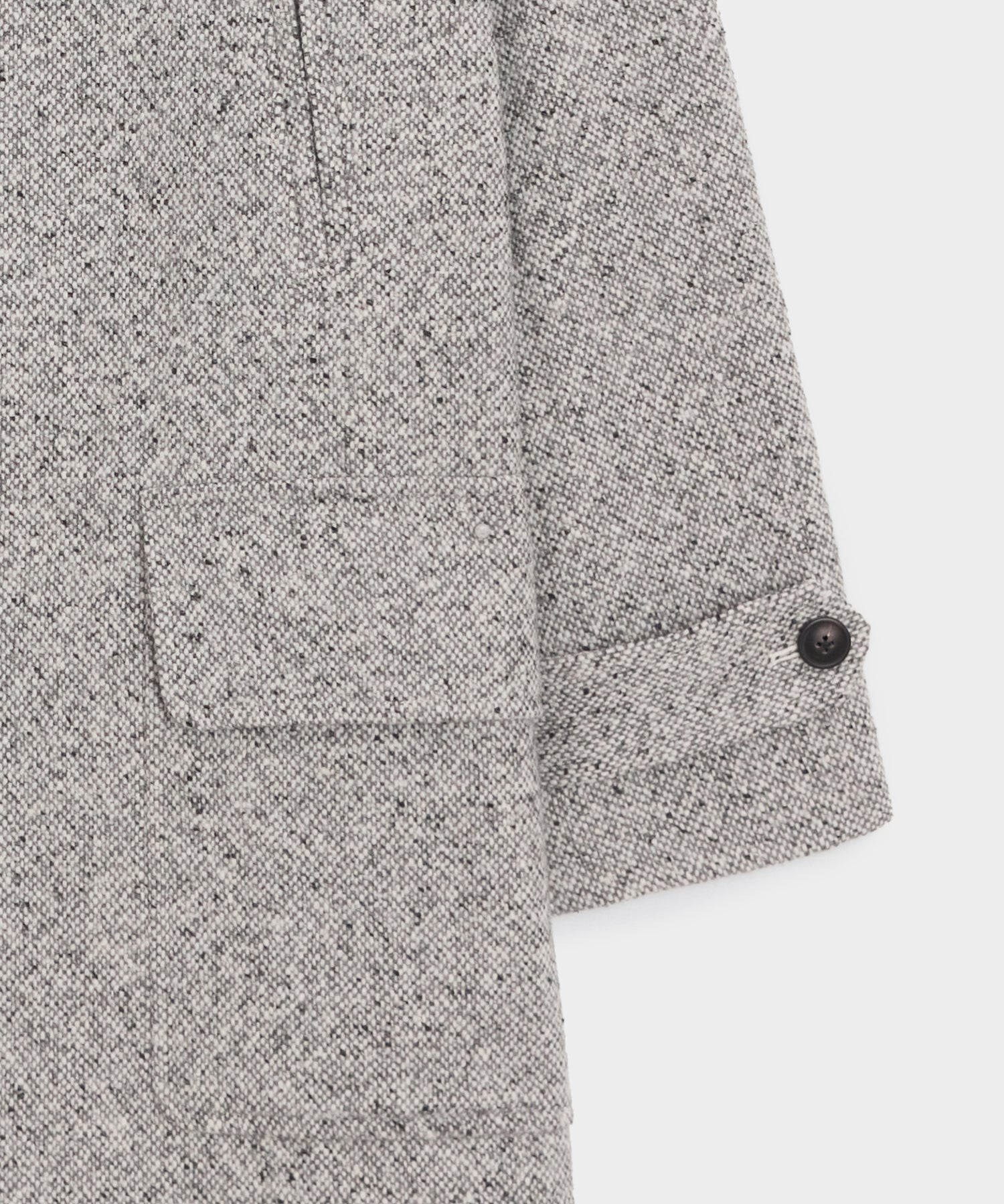 Italian Wool Donegal Car Coat - Image 7