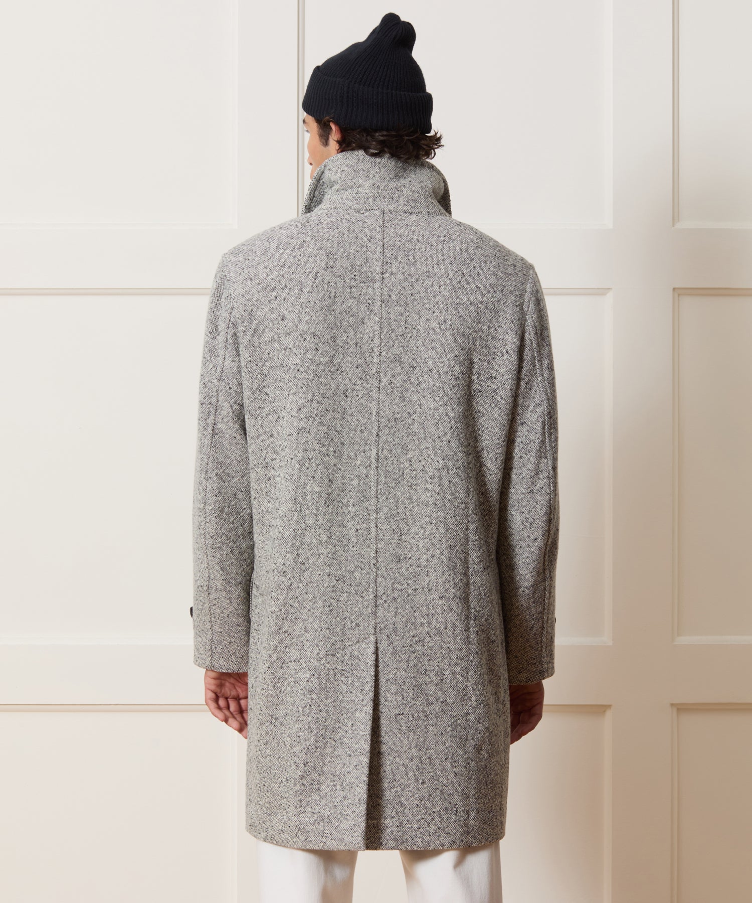Italian Wool Donegal Car Coat - Image 5
