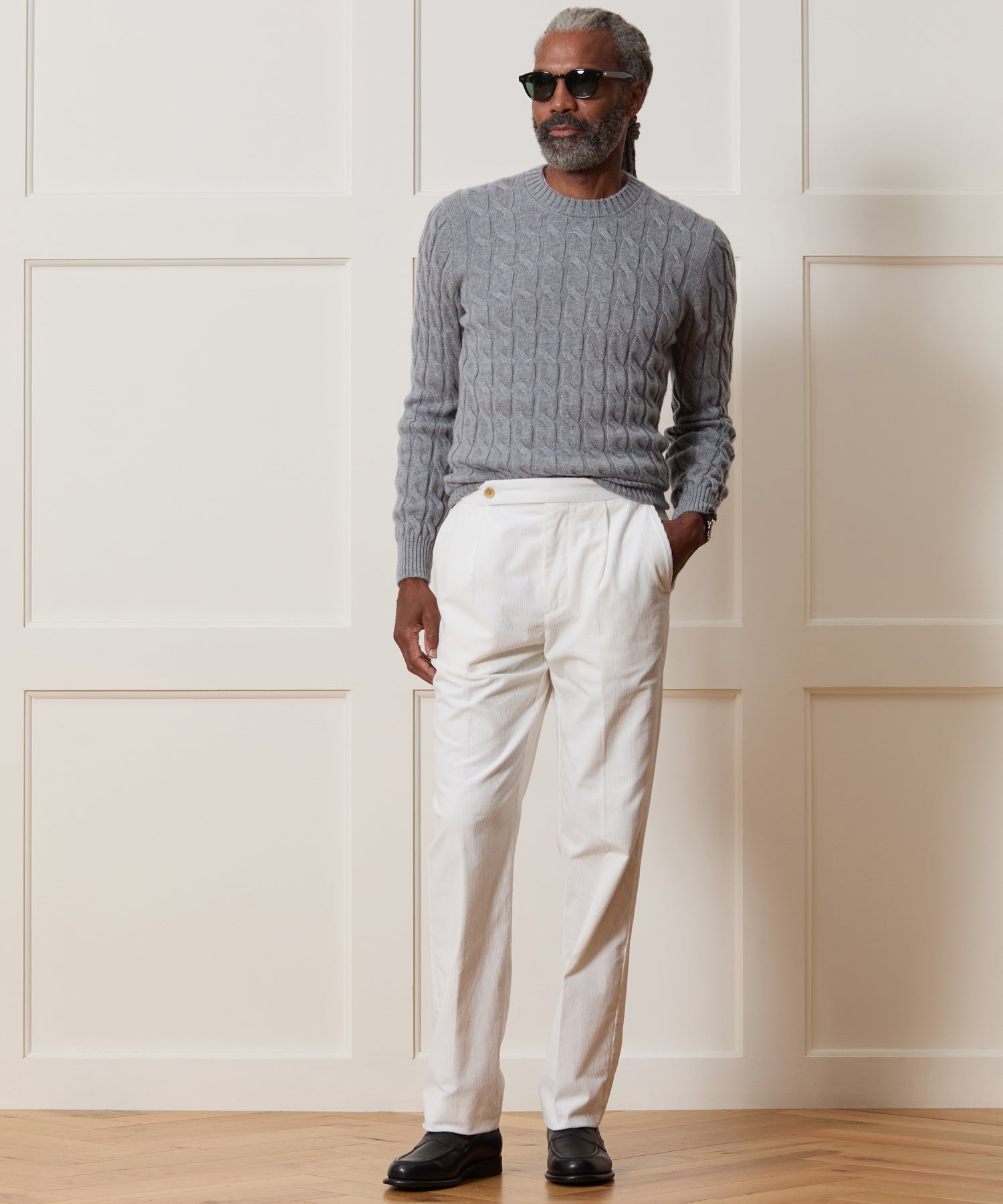 Italian Corduroy Side Tab Trouser - Image 3