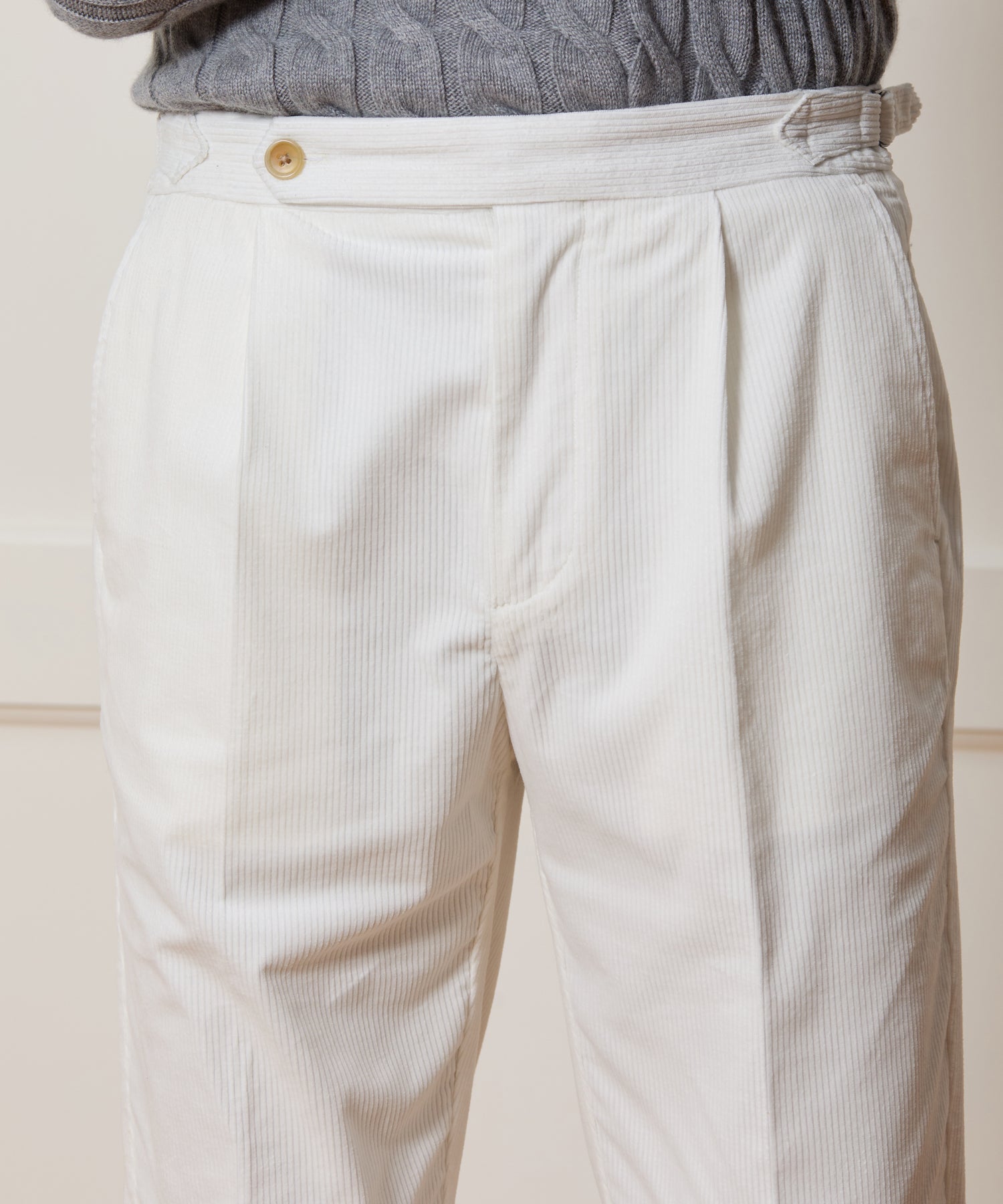 Italian Corduroy Side Tab Trouser - Image 5