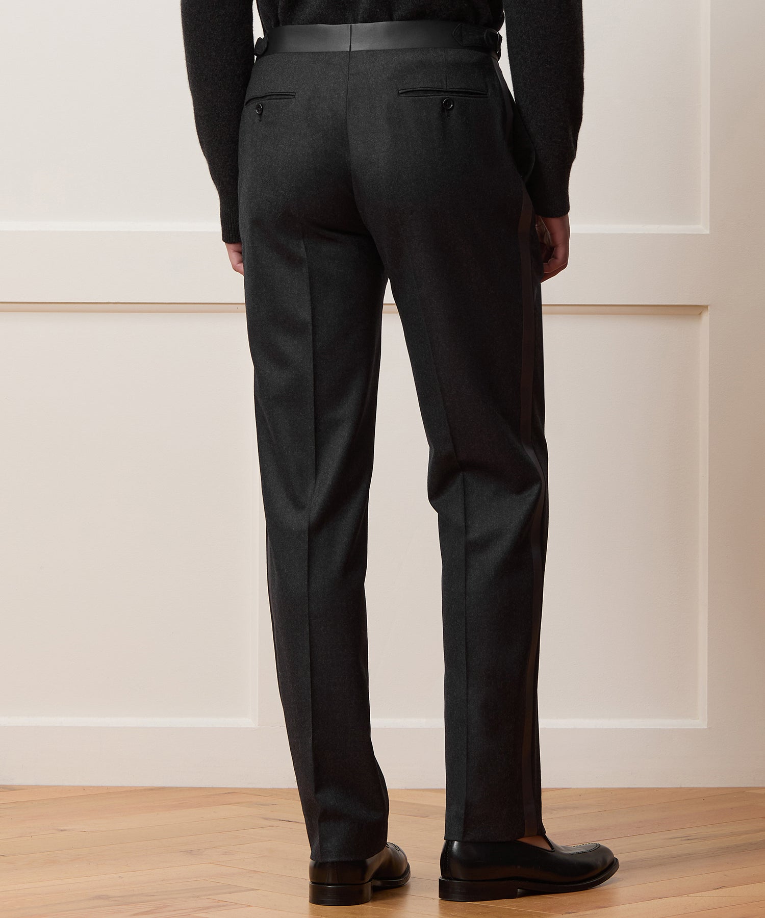 Straight Fit Italian Flannel Tuxedo - Image 5