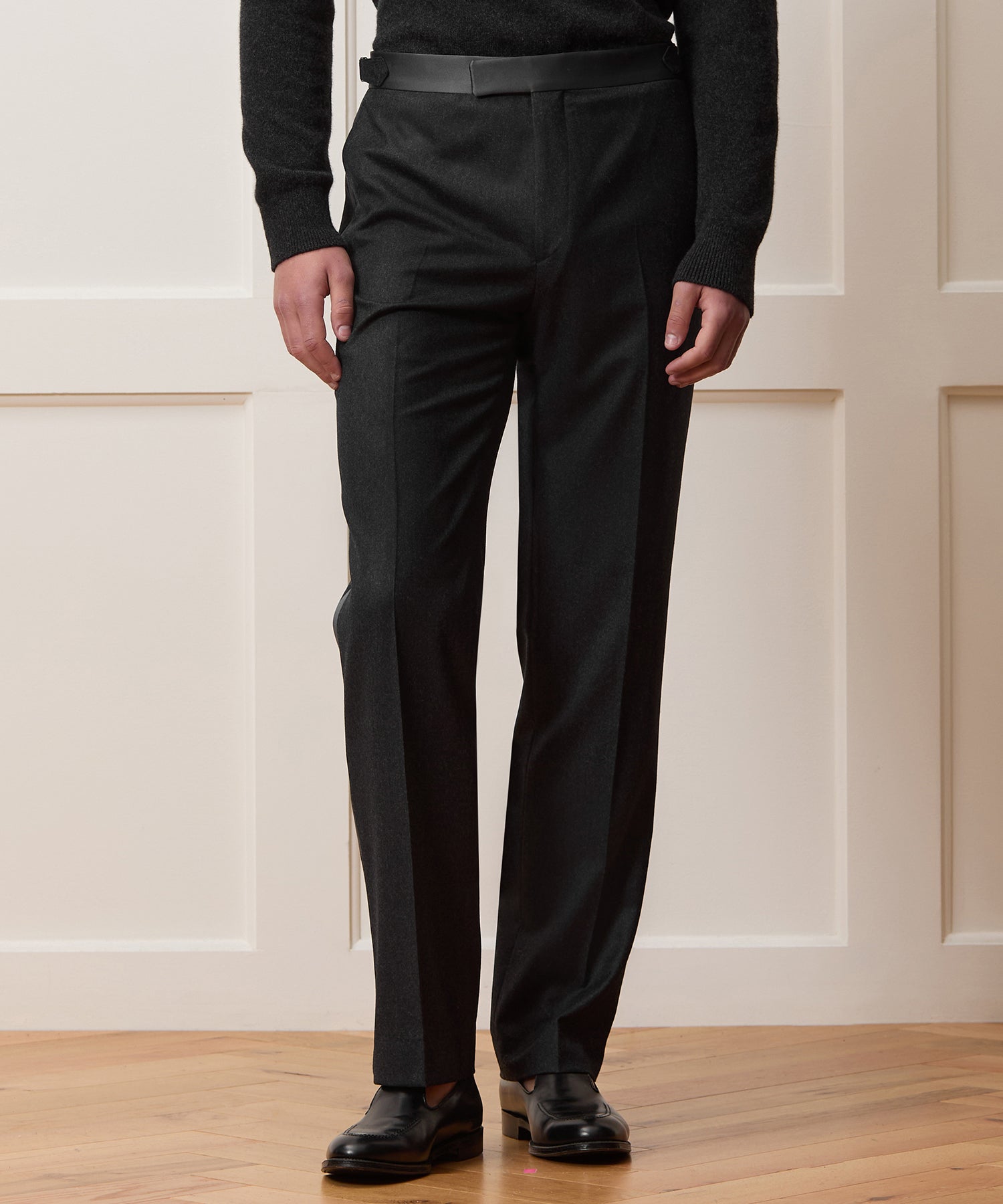 Straight Fit Italian Flannel Tuxedo - Image 4