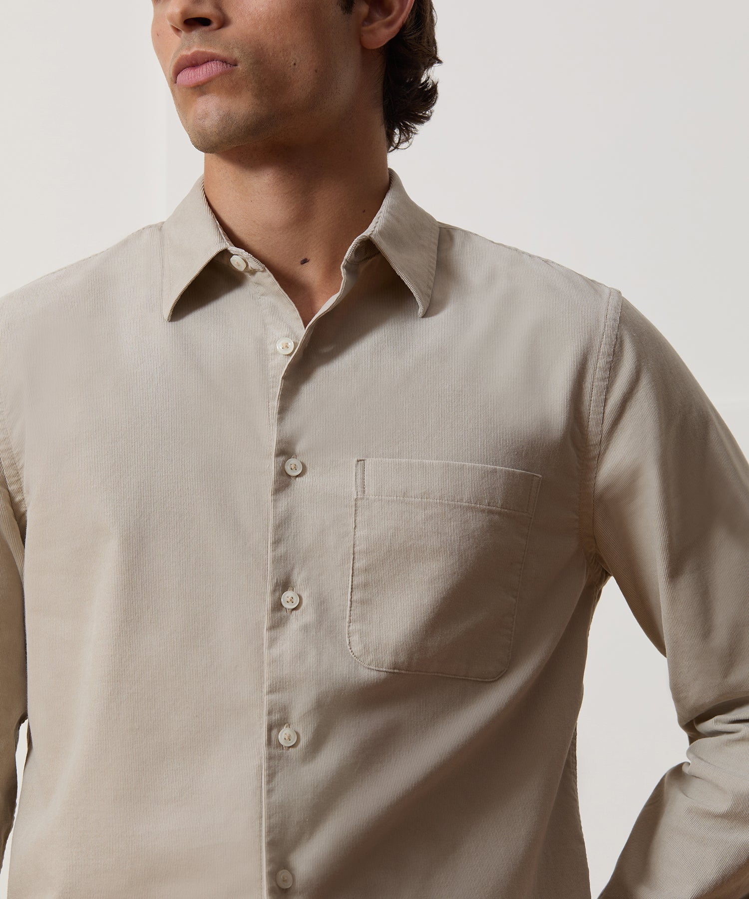 Corduroy Point Collar Shirt - Image 4