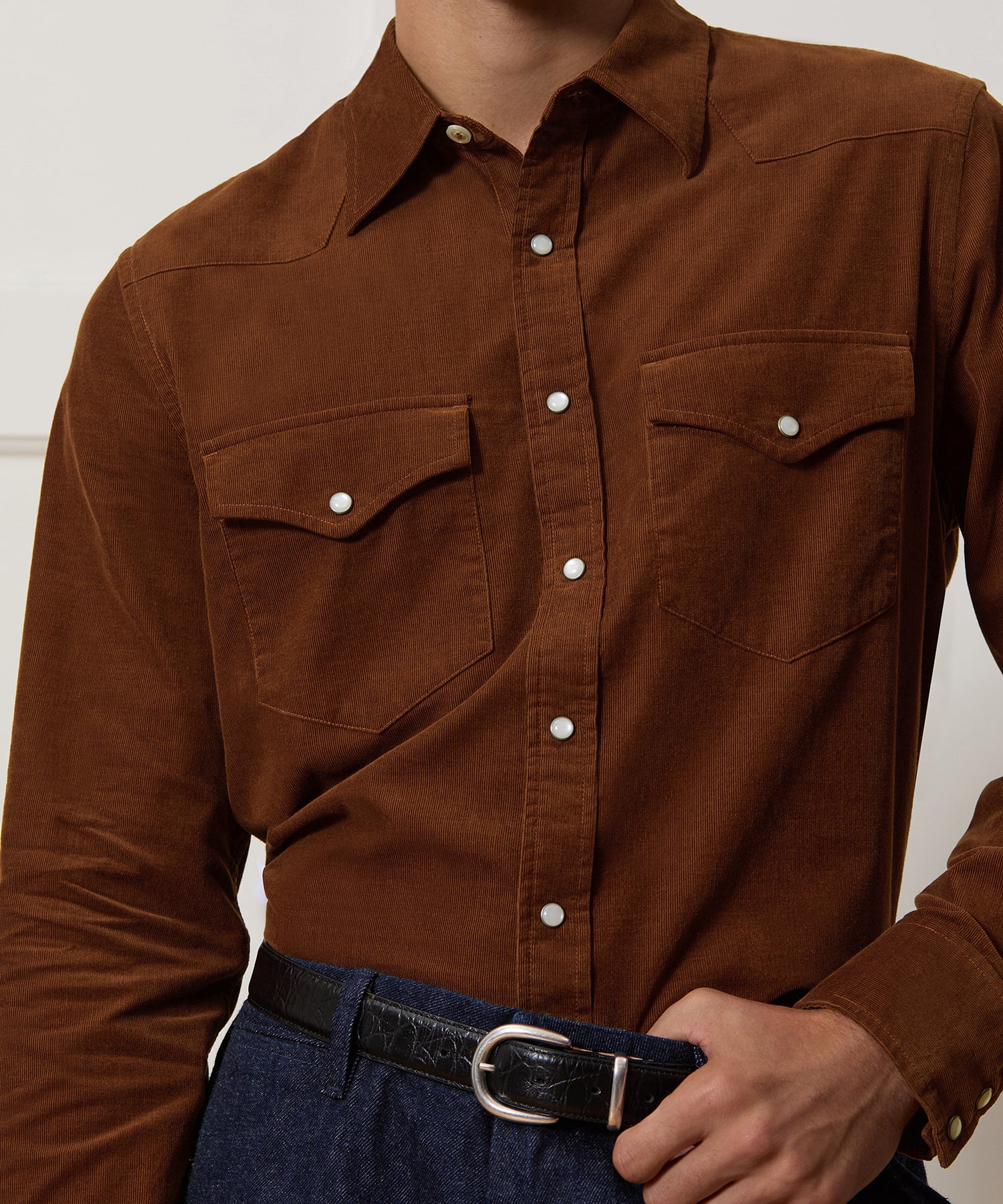 Corduroy Western Shirt - Image 4