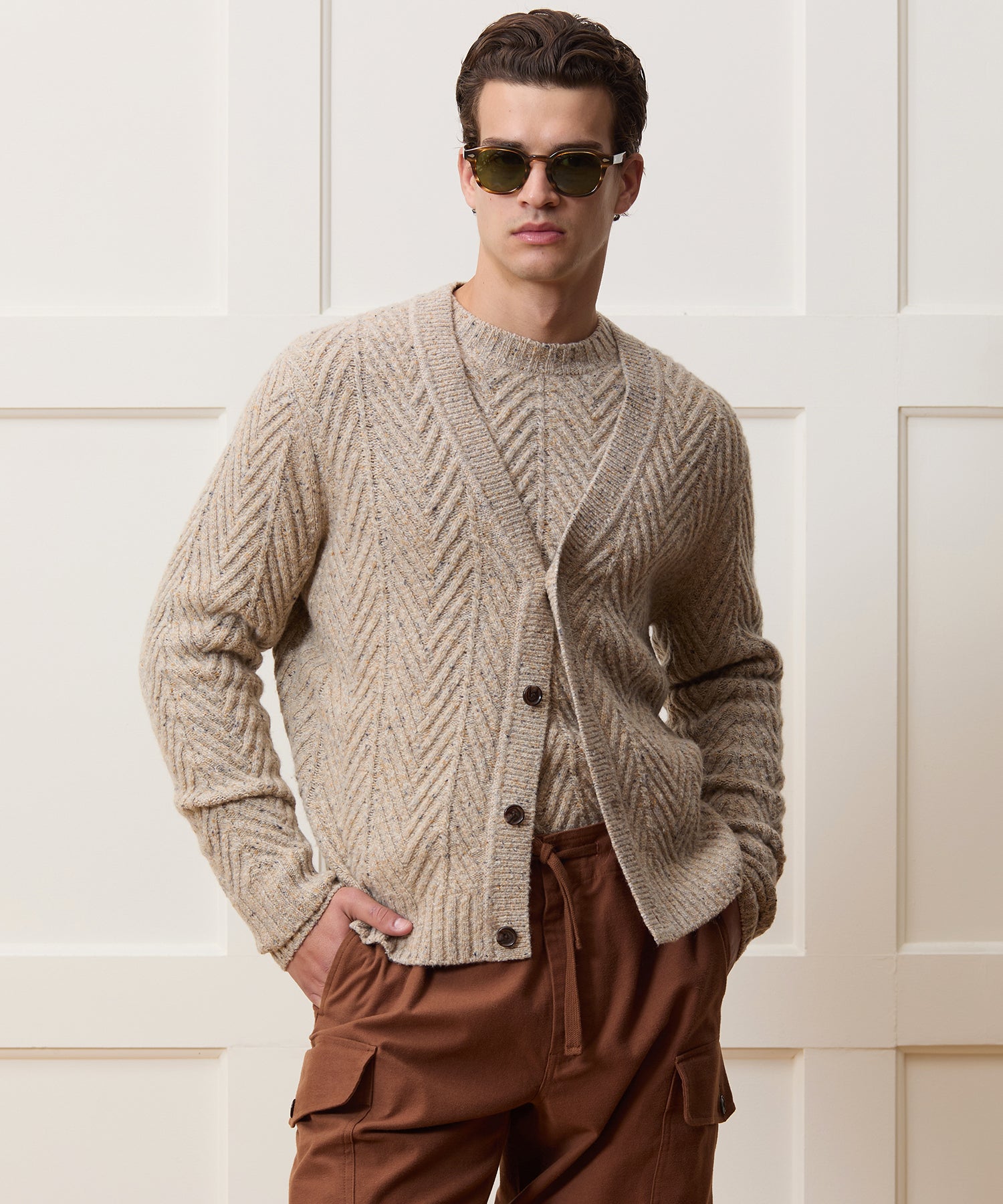 Donegal Cable Knit Cardigan - Image 2