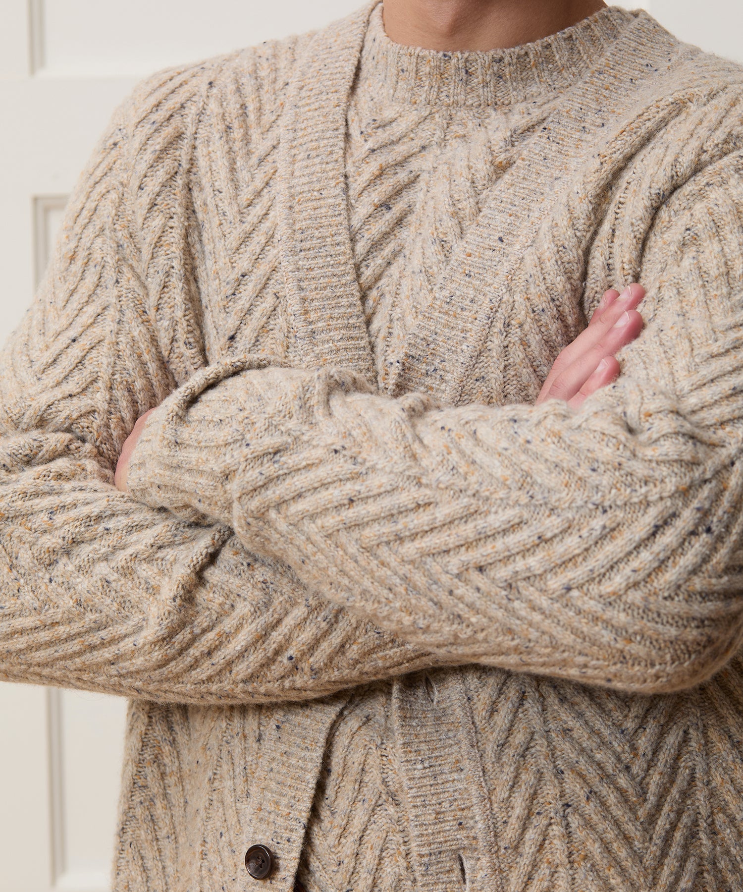 Donegal Cable Knit Cardigan - Image 4