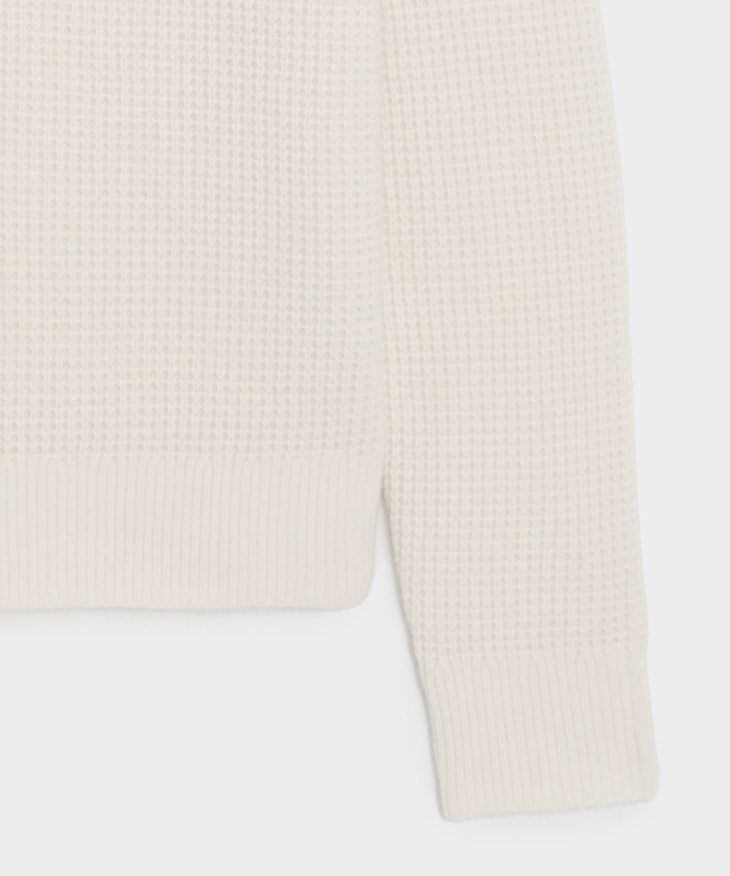 Waffle Cashmere Crewneck Sweater - Image 6