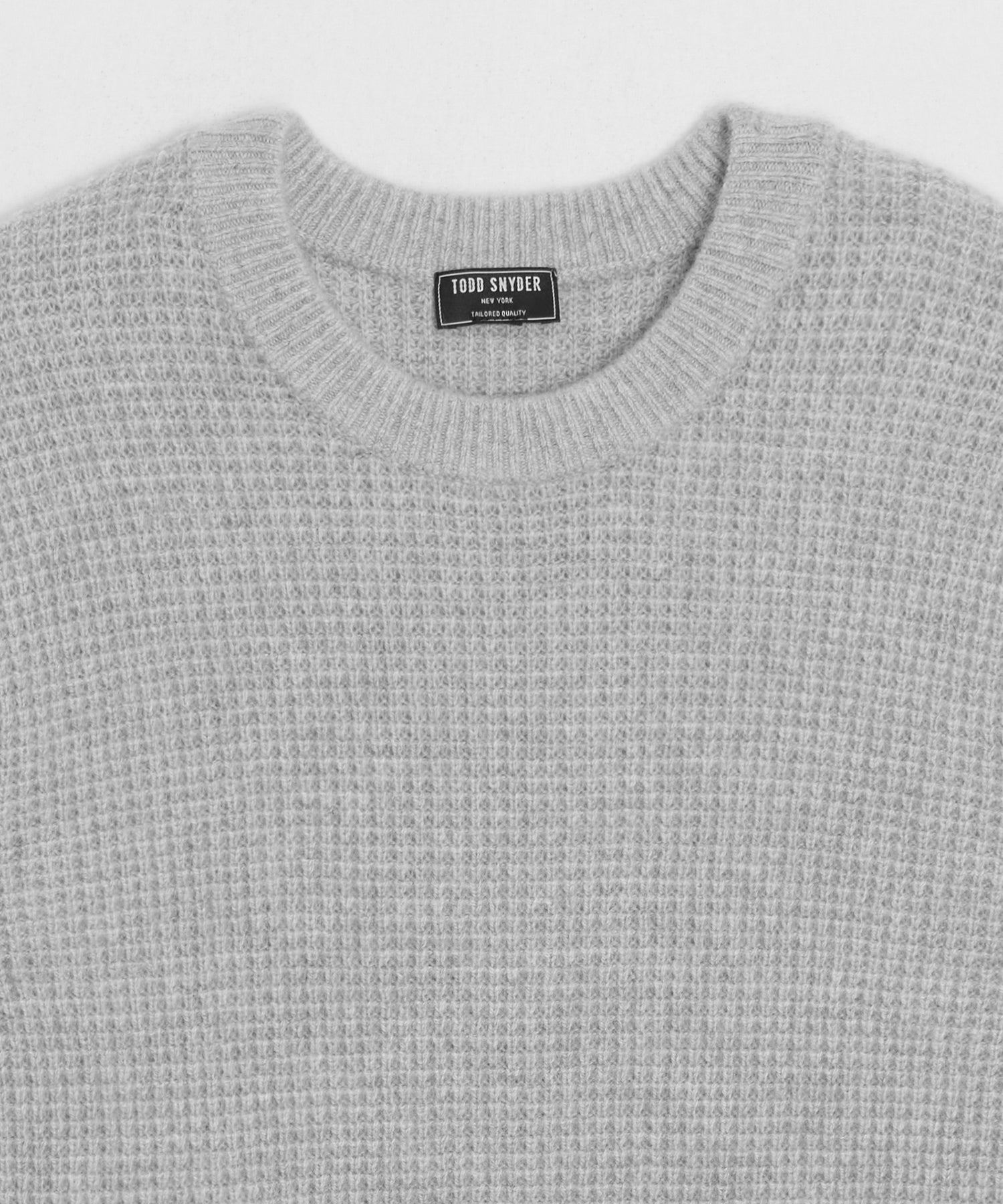 Waffle Cashmere Crewneck Sweater - Image 6