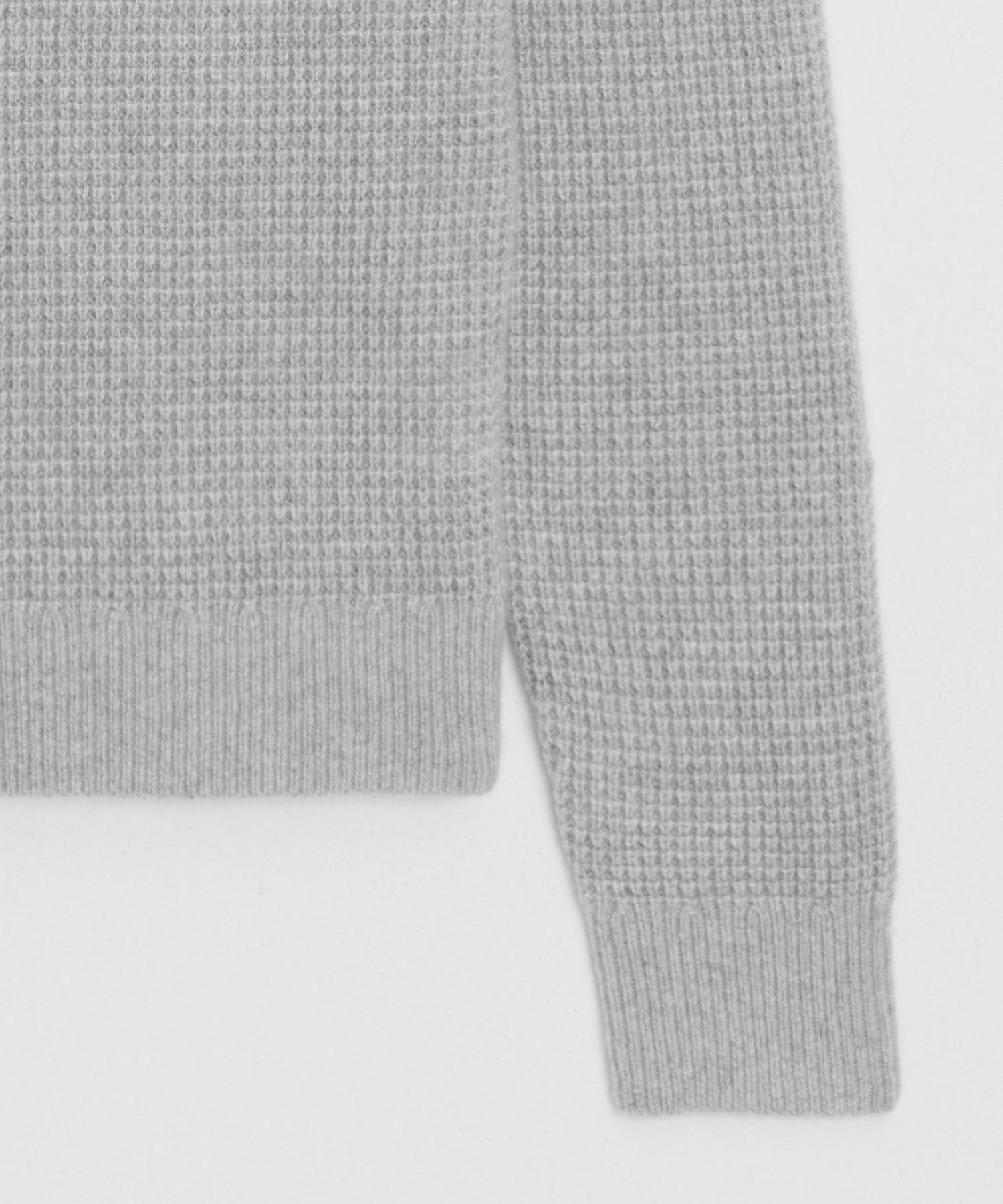 Waffle Cashmere Crewneck Sweater - Image 7