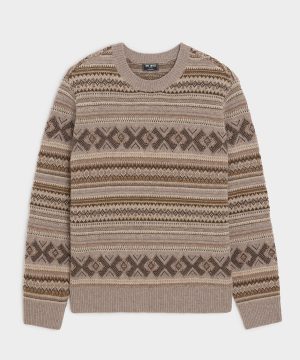 Merino Fair Isle Crewneck Sweater