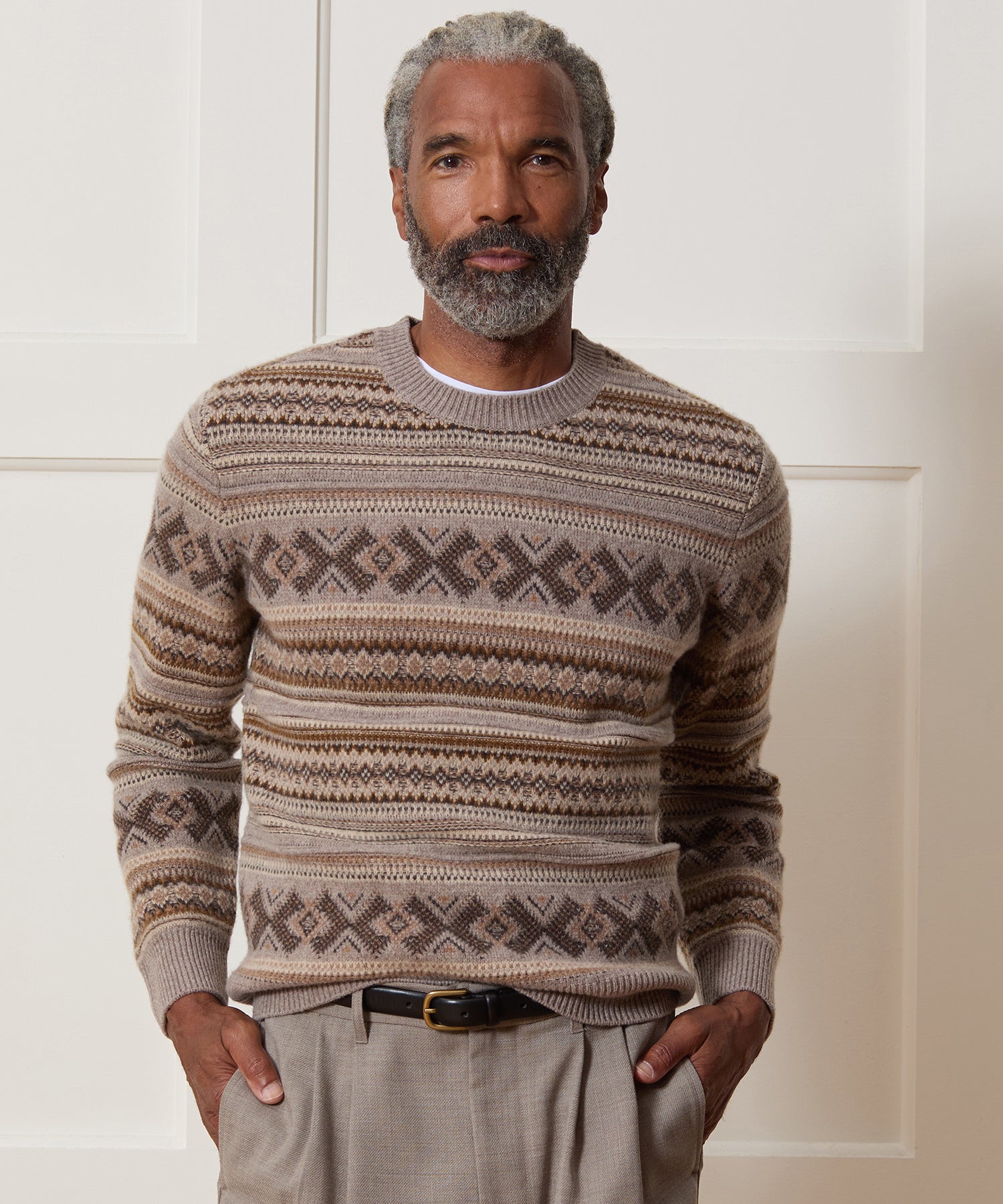 Merino Fair Isle Crewneck Sweater - Image 2