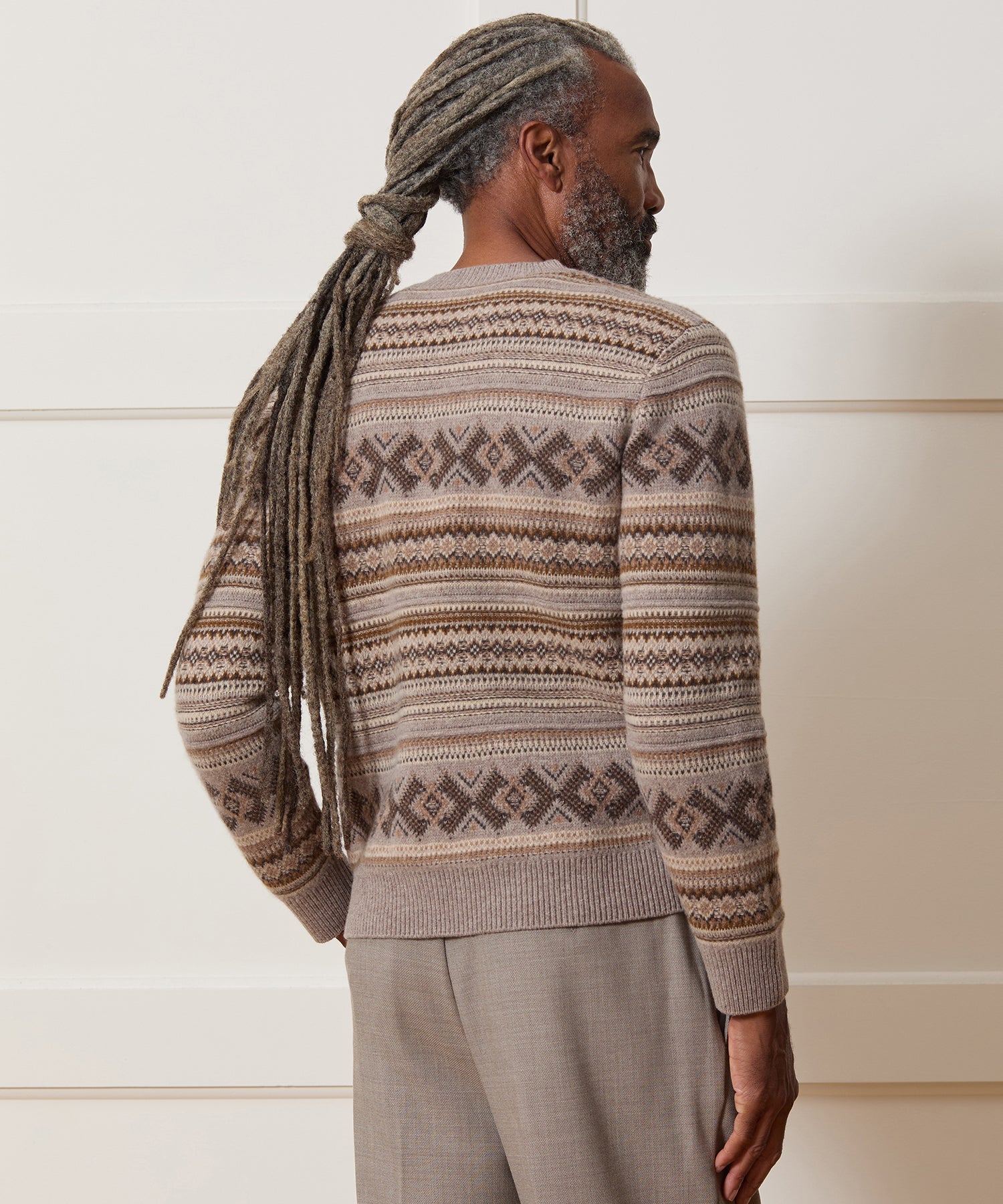 Merino Fair Isle Crewneck Sweater - Image 5