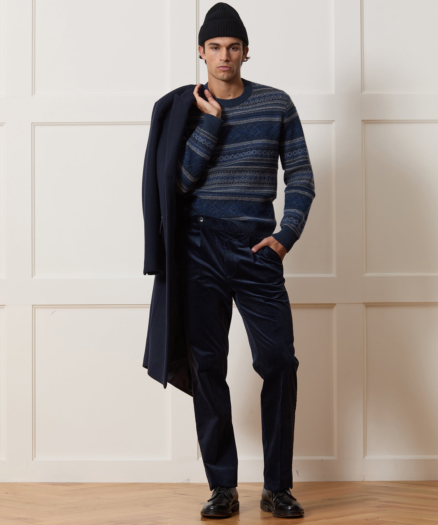 Merino Fair Isle Crewneck Sweater - Image 3