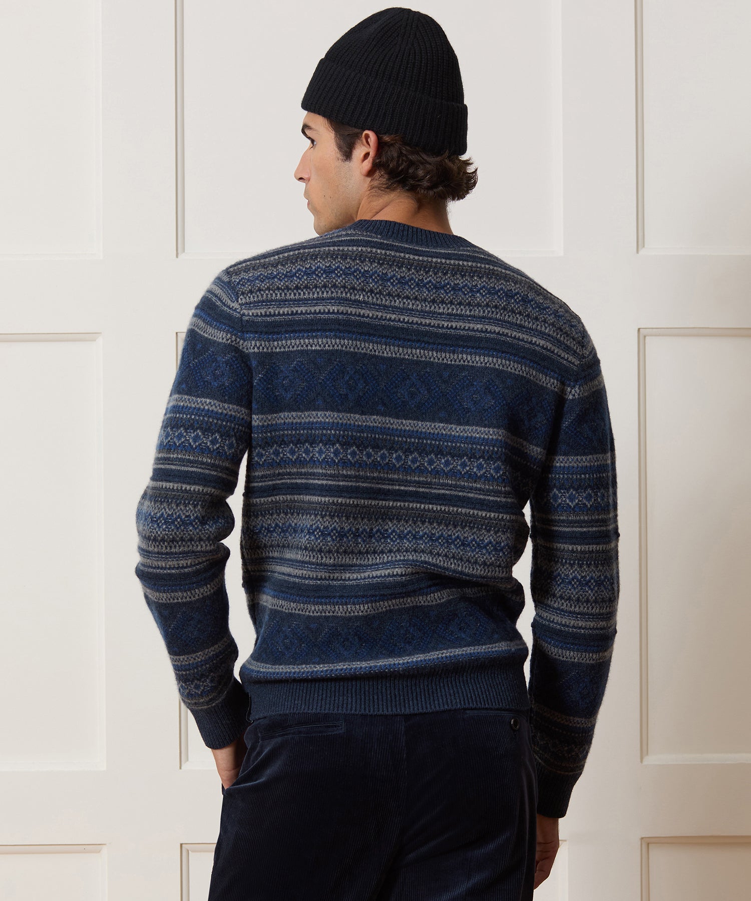 Merino Fair Isle Crewneck Sweater - Image 5