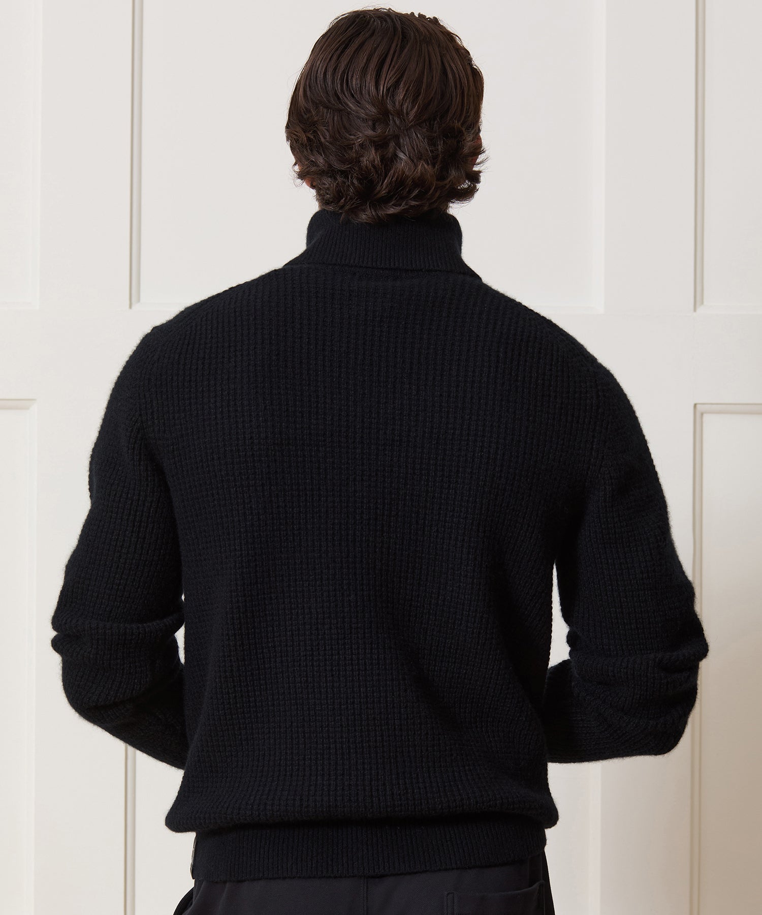 Waffle Cashmere Turtleneck - Image 5