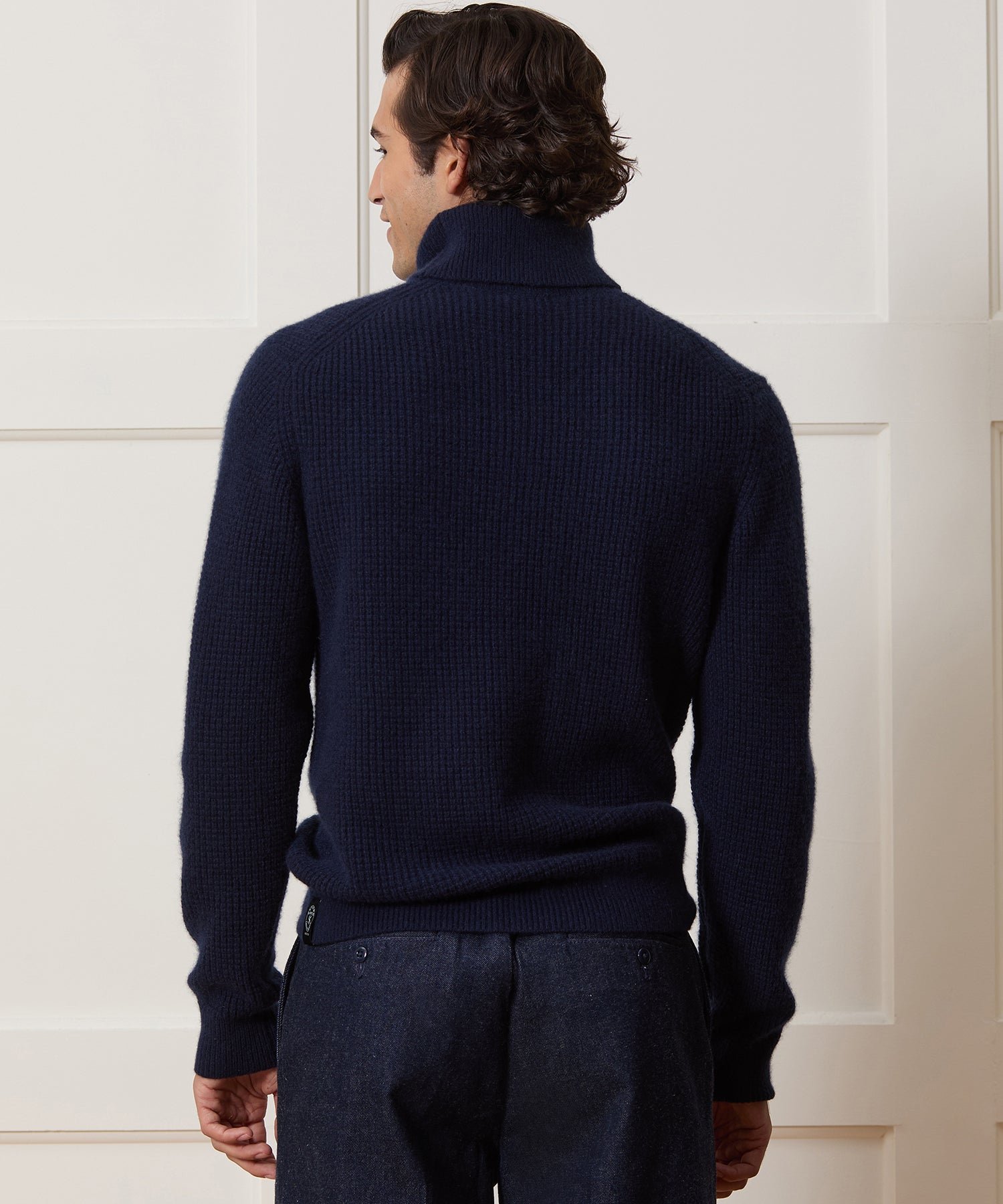 Waffle Cashmere Turtleneck - Image 5