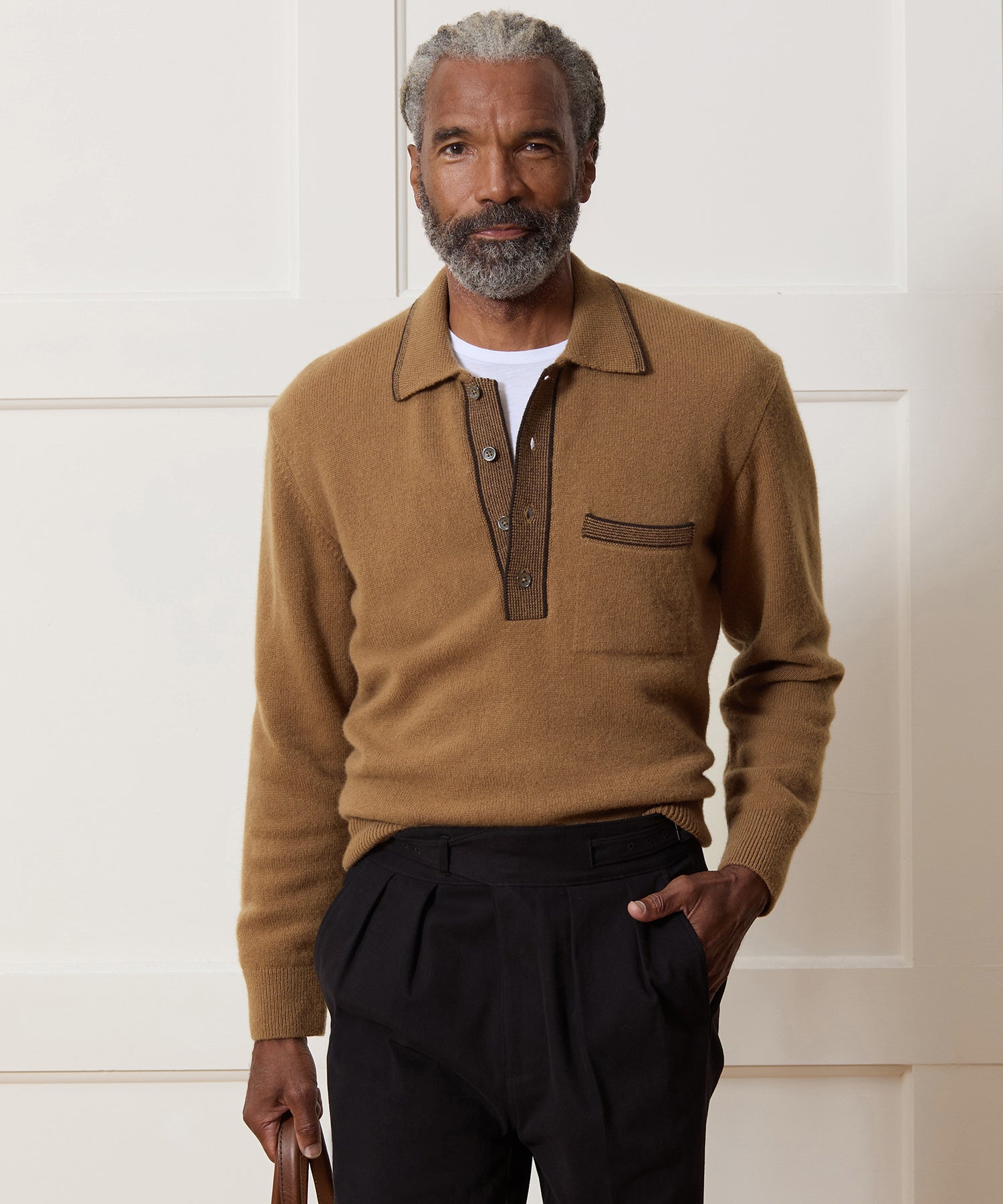 Wool Tipped Sweater Polo - Image 2