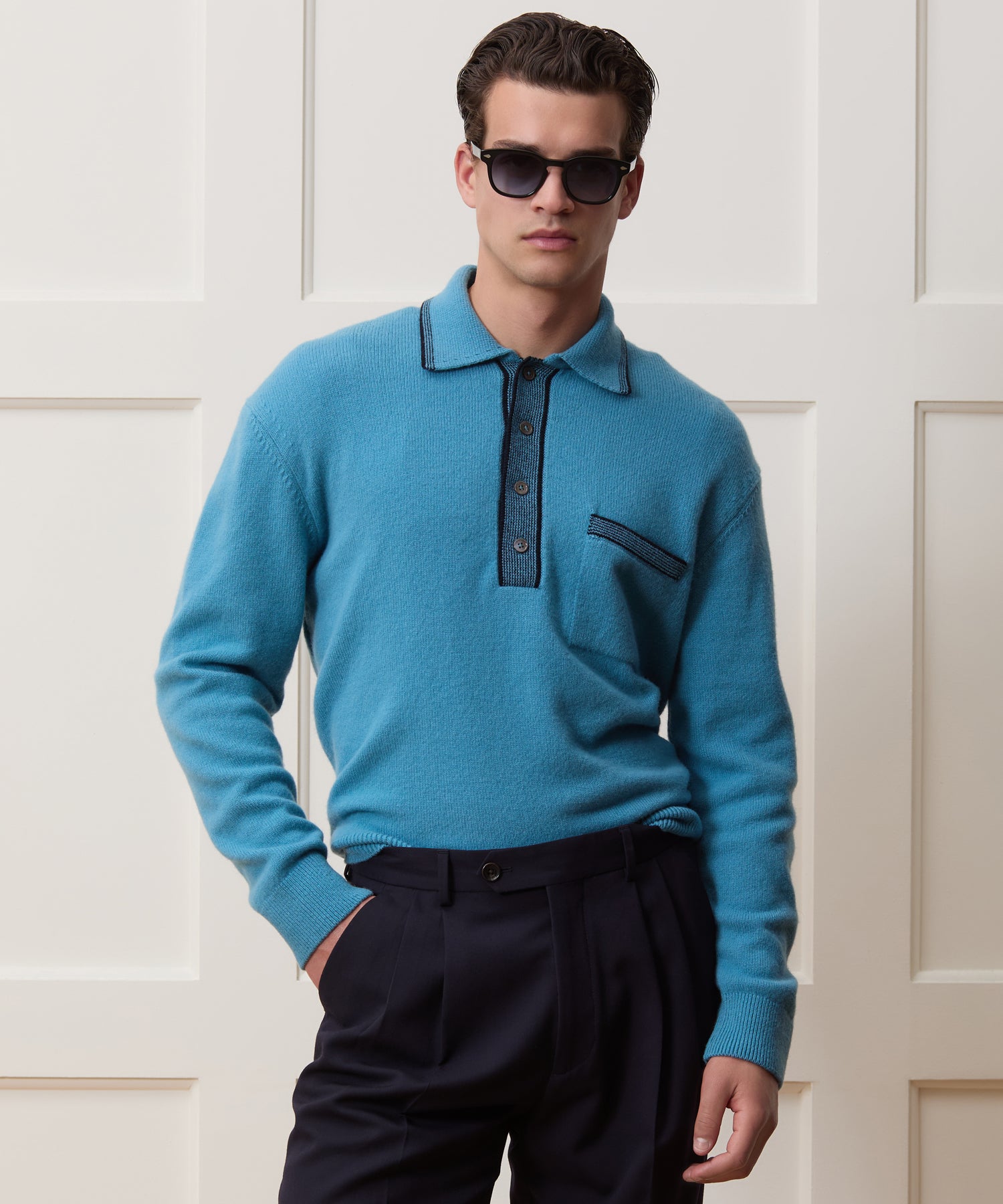 Wool Tipped Sweater Polo - Image 2