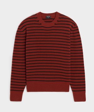 Wool Striped Crewneck Sweater