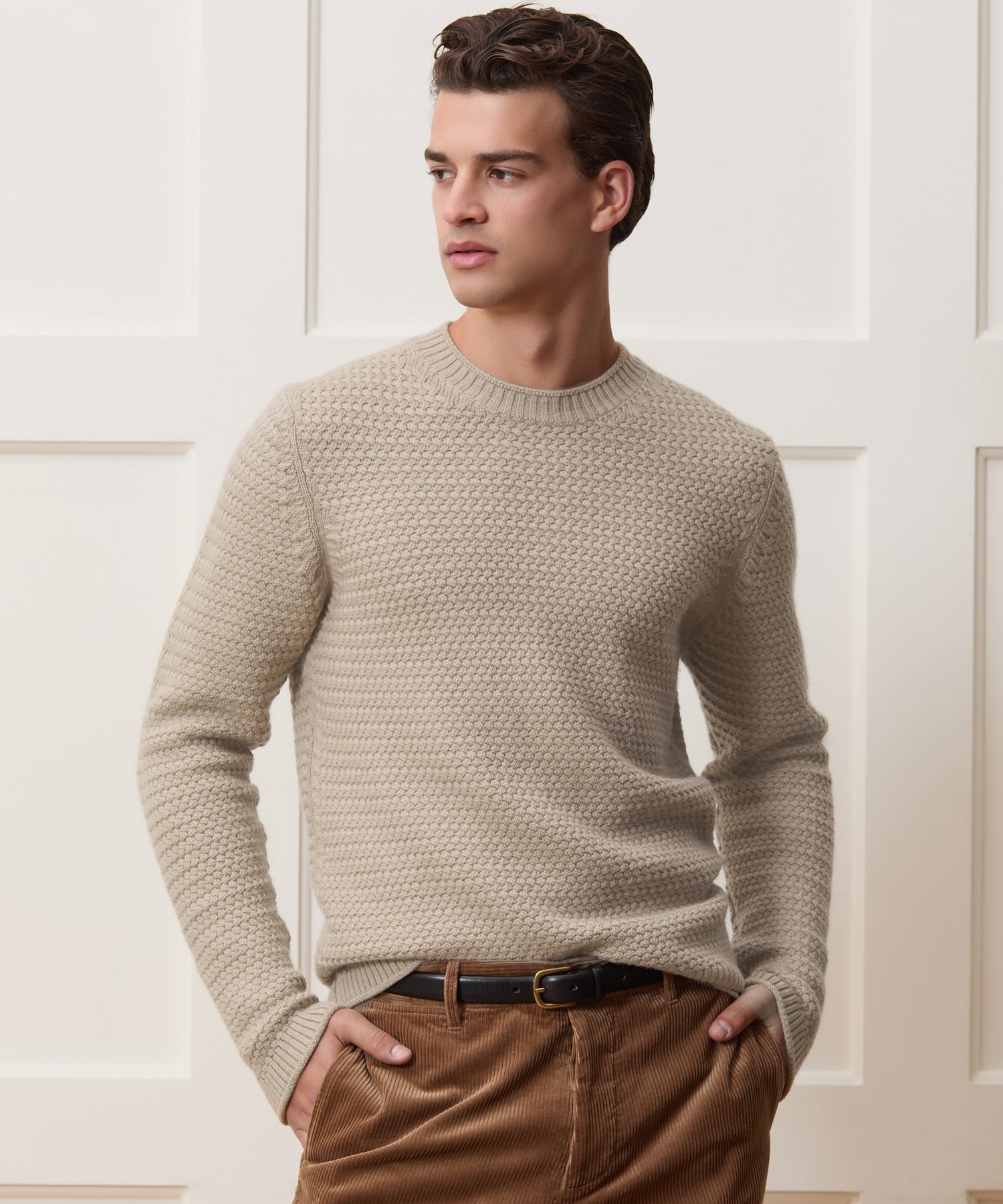 Italian Merino Fisherman Sweater - Image 2