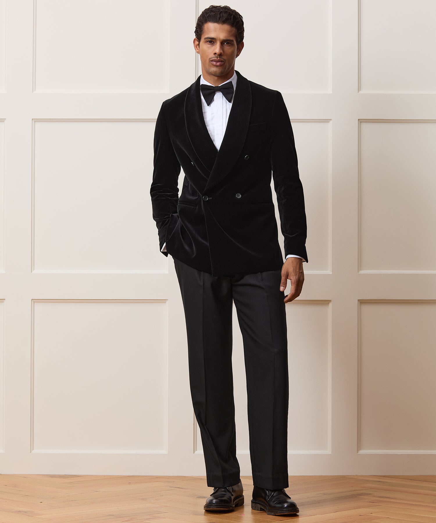 Italian Velvet Double-Breasted Tuxedo