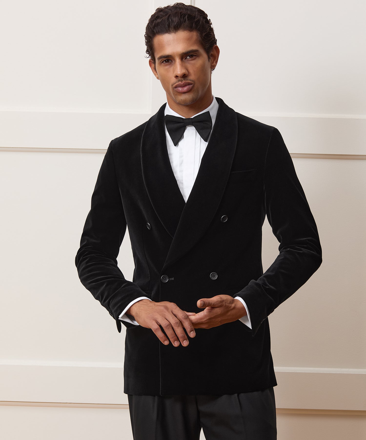 Italian Velvet Double-Breasted Dinner Jacket - Image 2