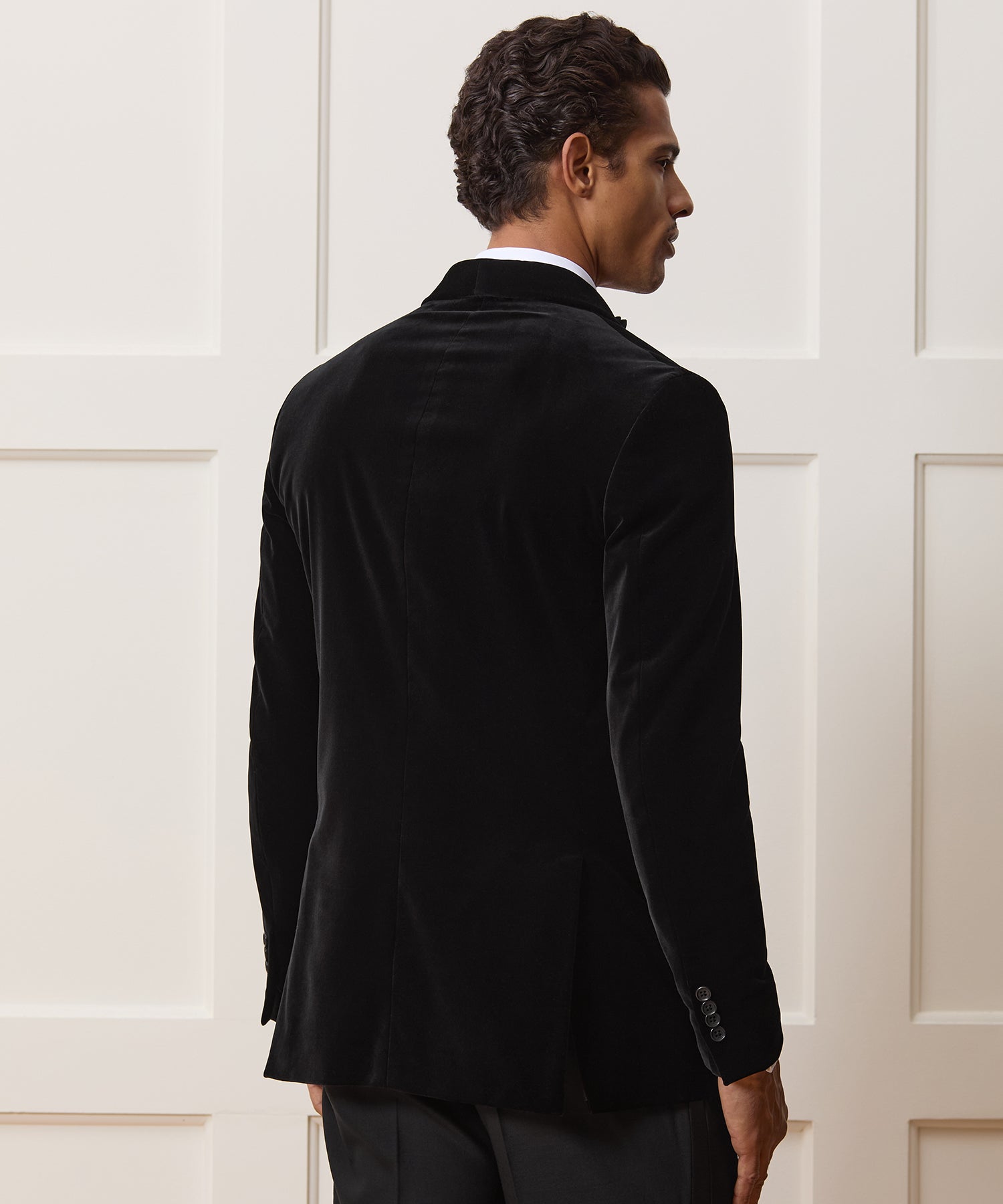 Italian Velvet Double-Breasted Dinner Jacket - Image 5