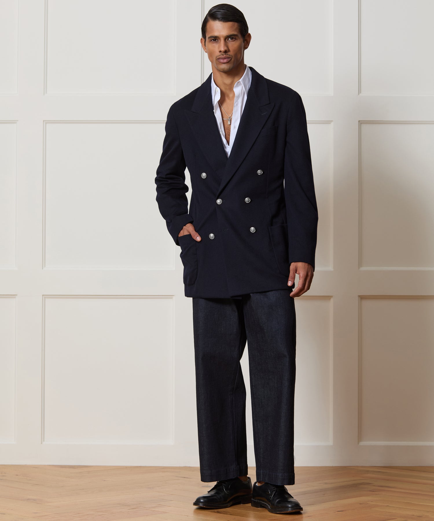 Italian Cashmere Double-Breasted Wythe Jacket - Image 3