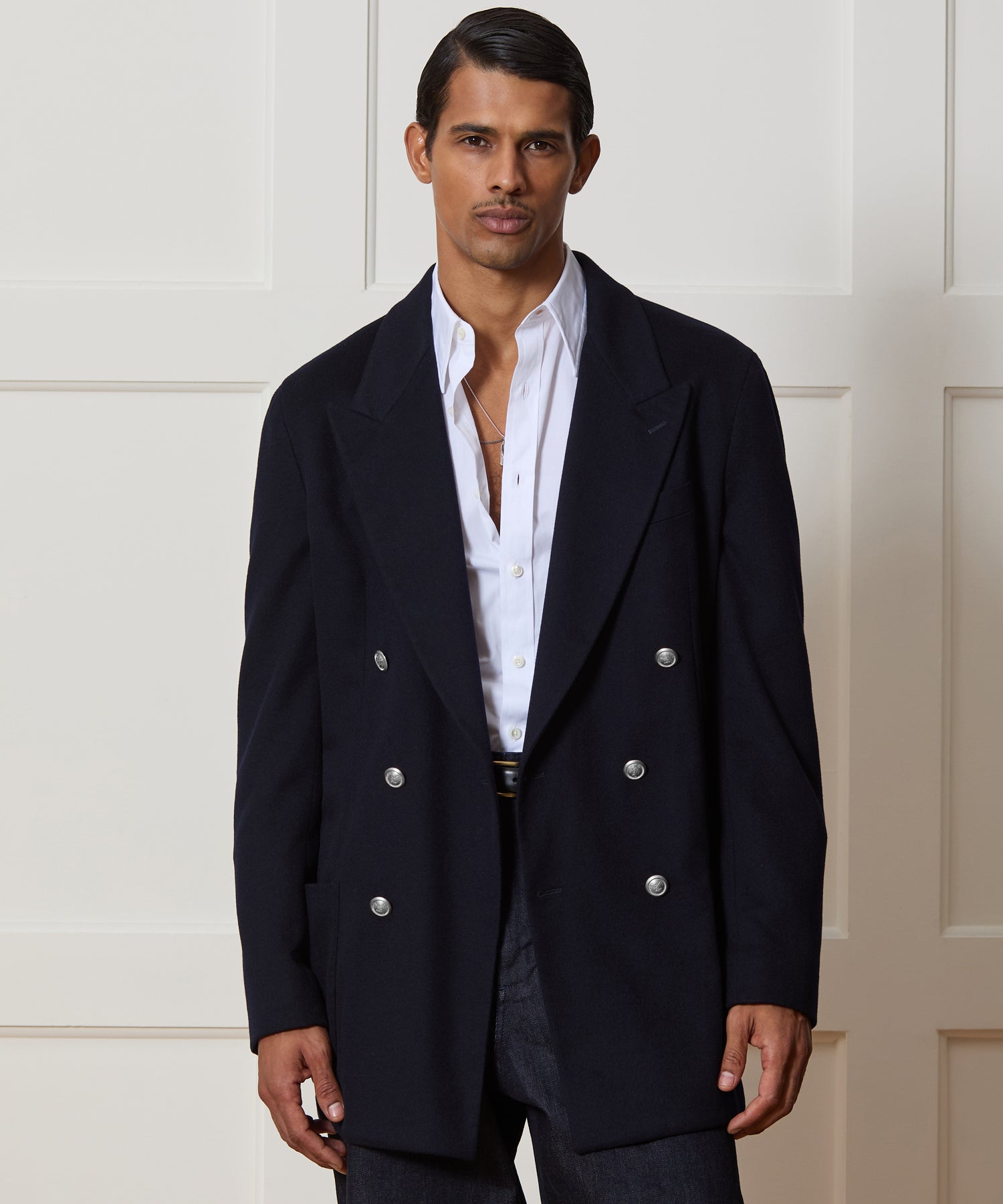 Italian Cashmere Double-Breasted Wythe Jacket - Image 2