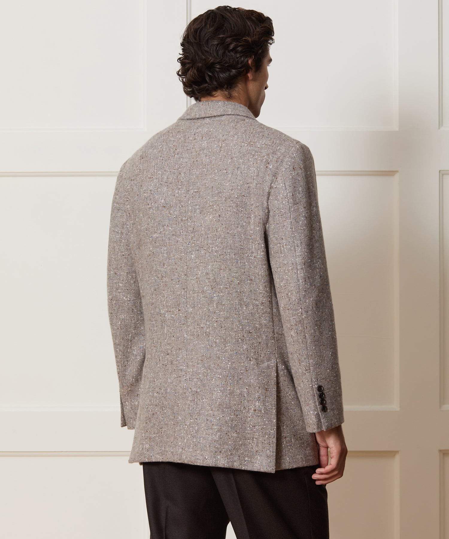 Italian Cashmere Donegal Double-Breasted Wythe Jacket - Image 5