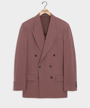 Italian Crepe Double-Breasted Wythe Jacket