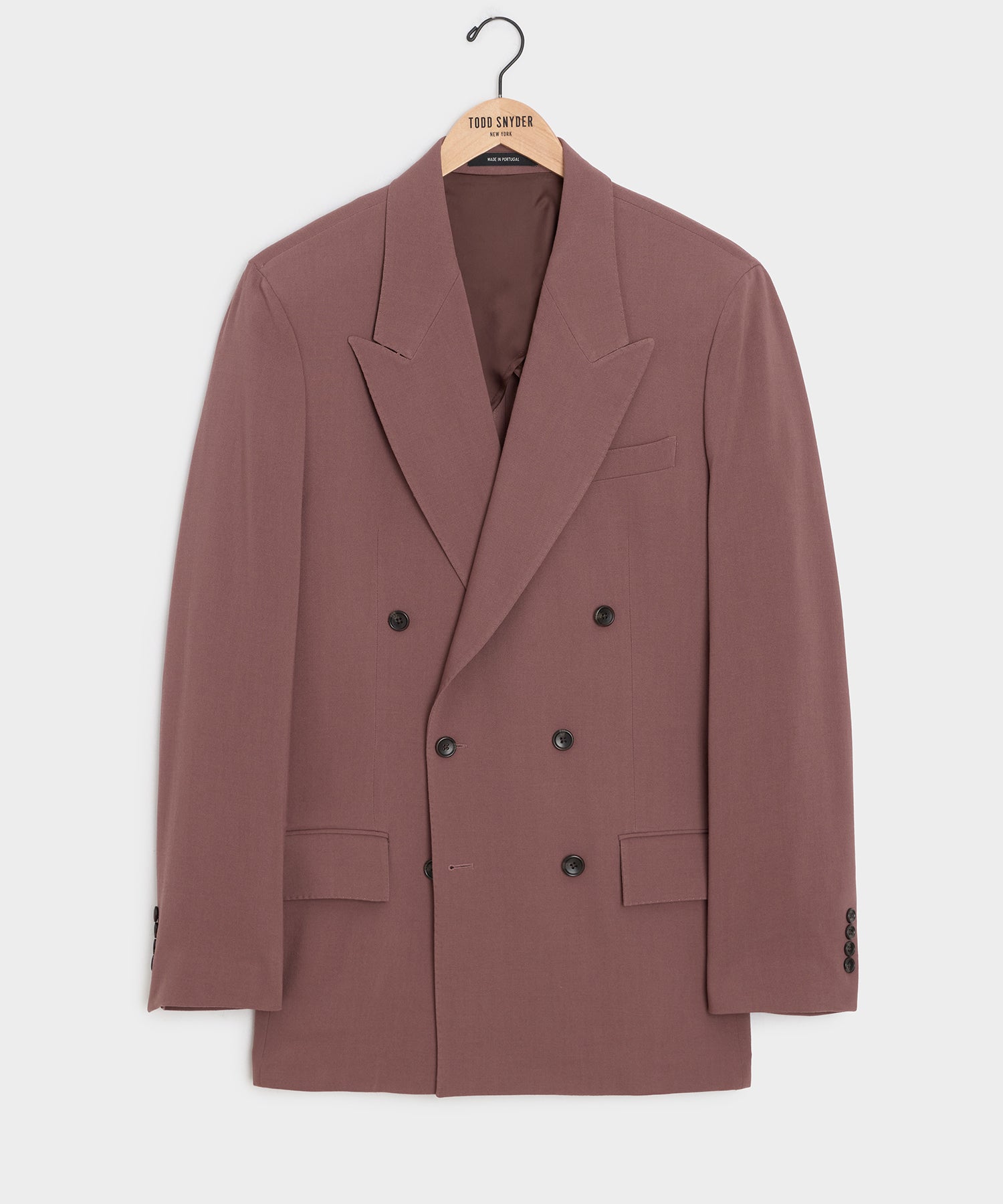 Italian Crepe Double-Breasted Wythe Jacket