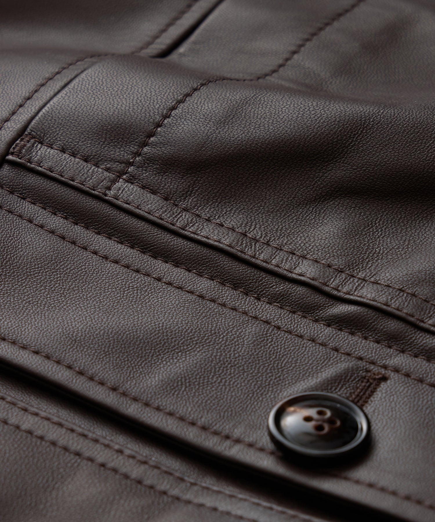 Boxy Italian Leather Jacket - Image 8